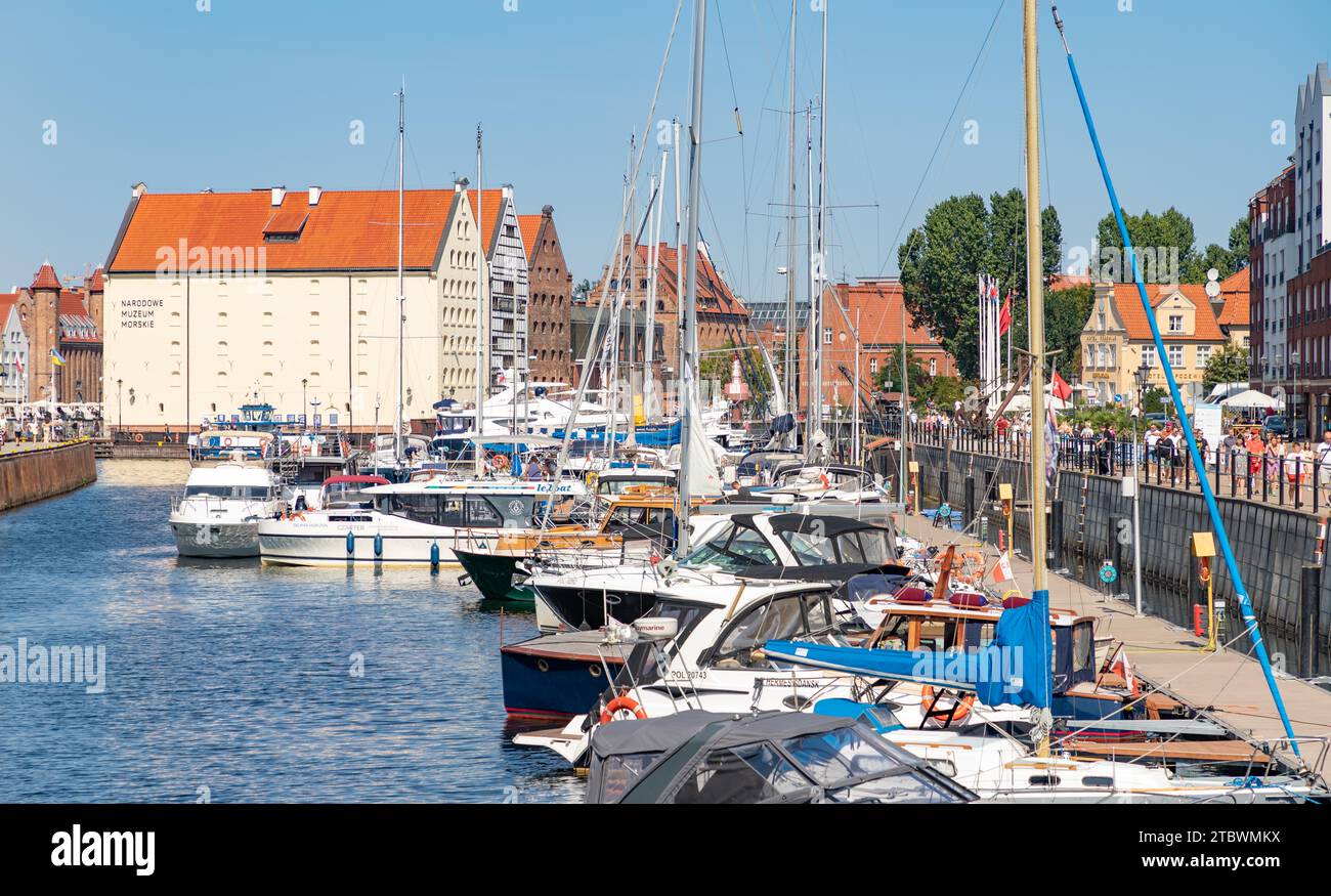 A picture of the Gdansk Marina Stock Photo