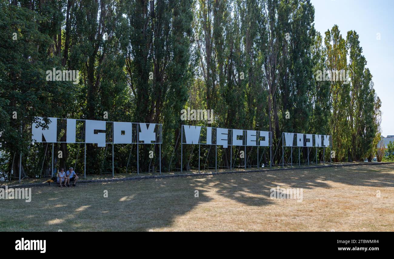 A picture of the Polish sign that reads as Stock Photo