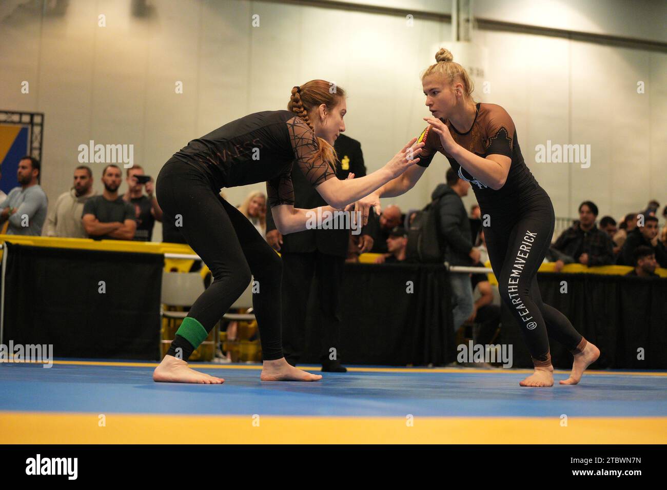Las Vegas, Nevada, USA. 7th Dec, 2023. Miranda Maverick faces the opponent at IBJJF WORLDS NO-GI 2023 at Las Vegas Convention Center in Las Vegas, Nevada, USA. (Photo by Marcelo Woo; Px Images) (Credit Image: © Marcelo Woo; Px Images/PX Imagens via ZUMA Press Wire) EDITORIAL USAGE ONLY! Not for Commercial USAGE! Stock Photo