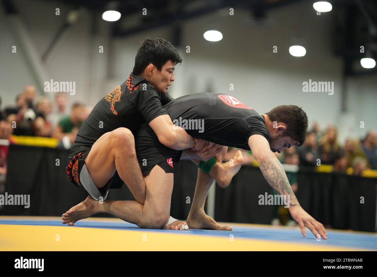 Las Vegas, Nevada, USA. 8th Dec, 2023. Joao Myiao attempts backtaking