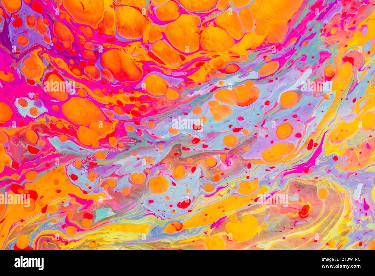 Traditional marbling artwork patterns as colorful abstract background Stock Photo