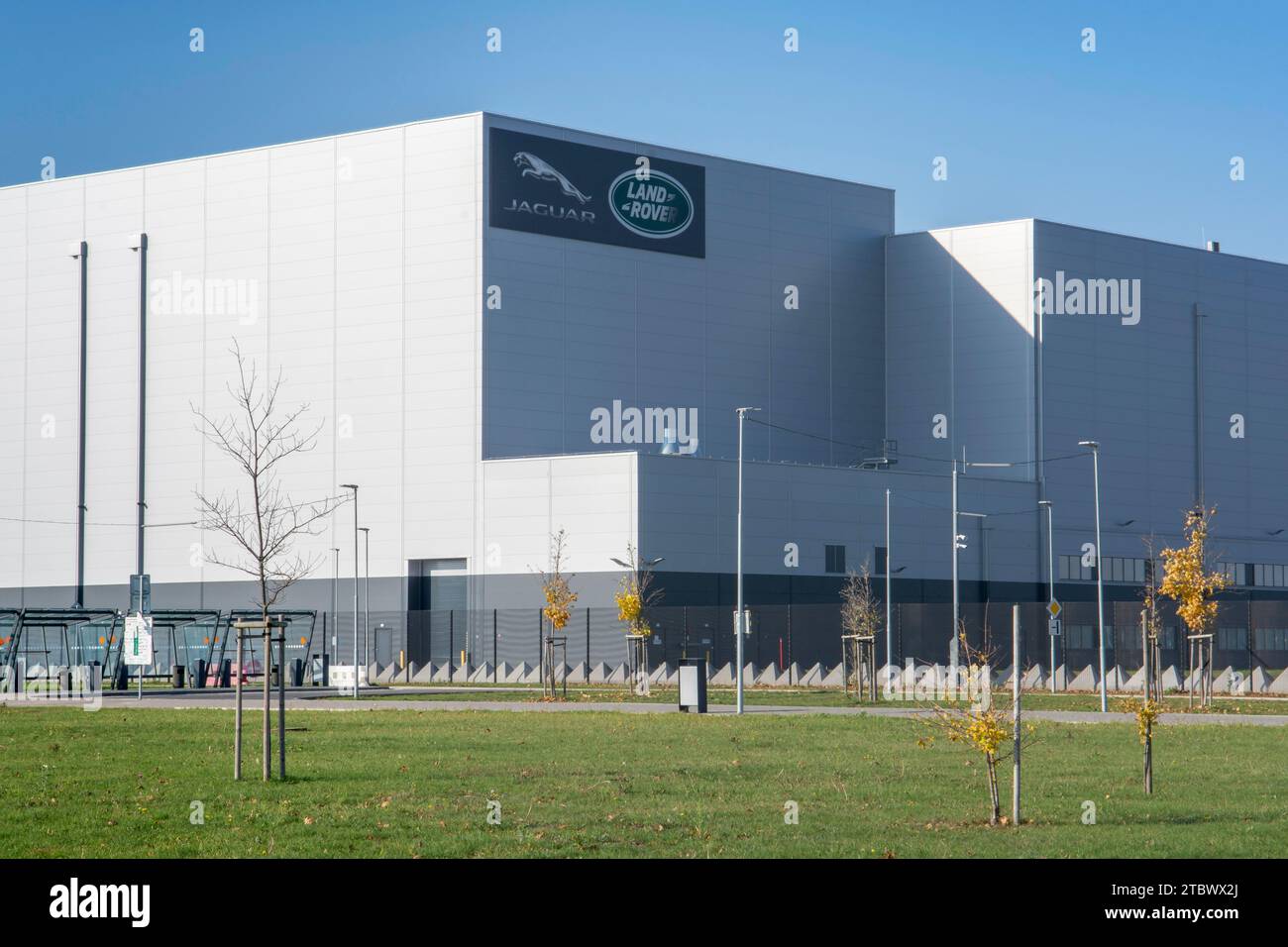 Nitra, Slovakia, November, 13, 2022 : Jaguar Land Rover manufacturing plant in Nitra, Slovakia Stock Photo