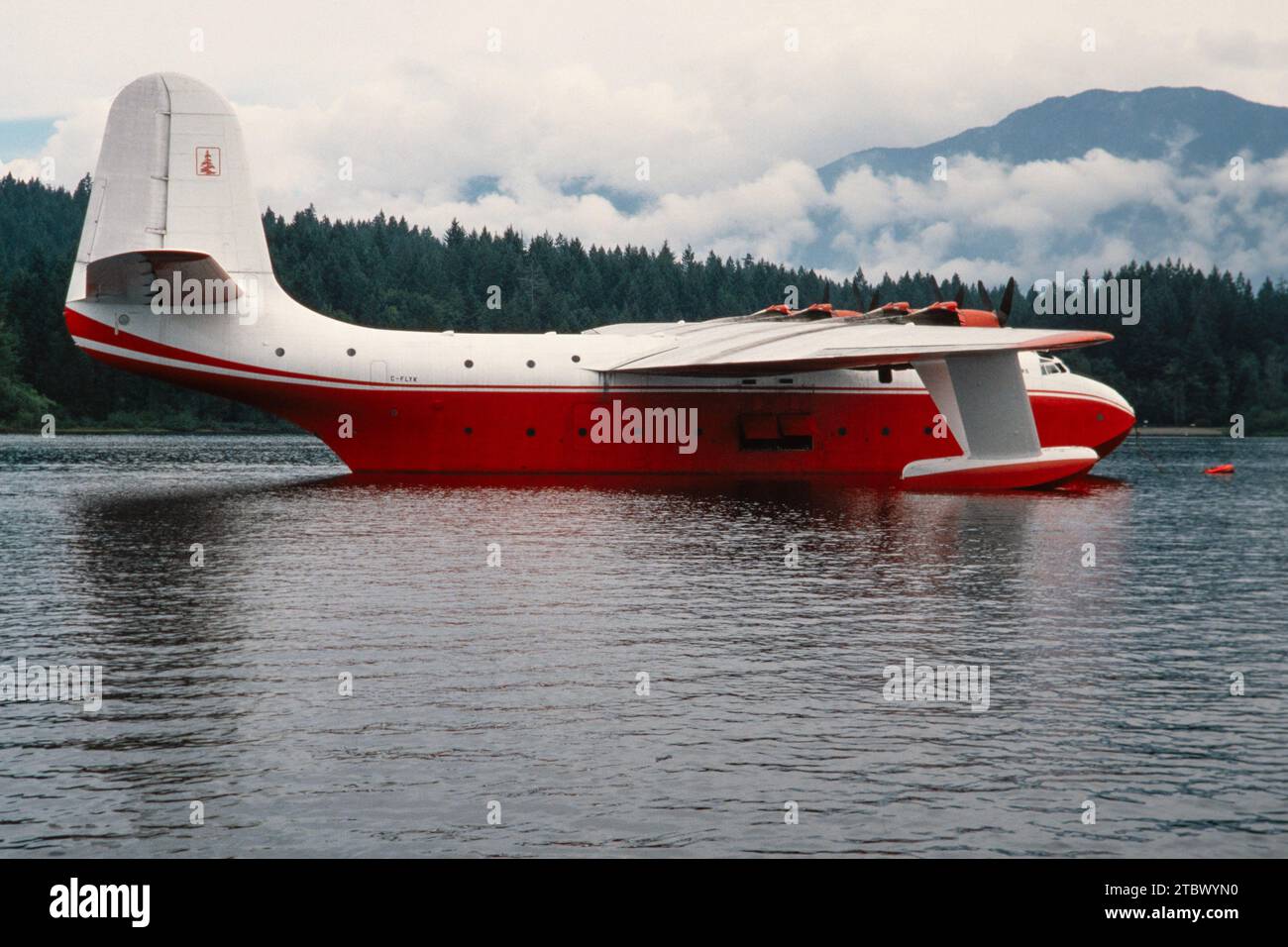 Martin JRM-3 Mars Flying Boat C-FLYK At Sproat Lake In British Columbia ...