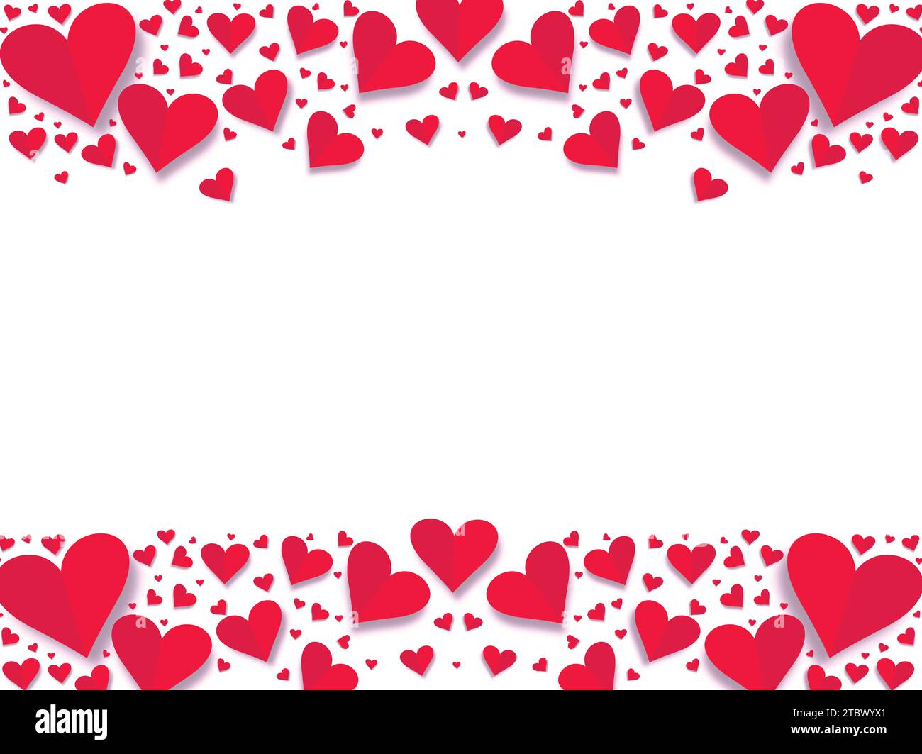 Valentine's Day Red Love Background Stock Vector