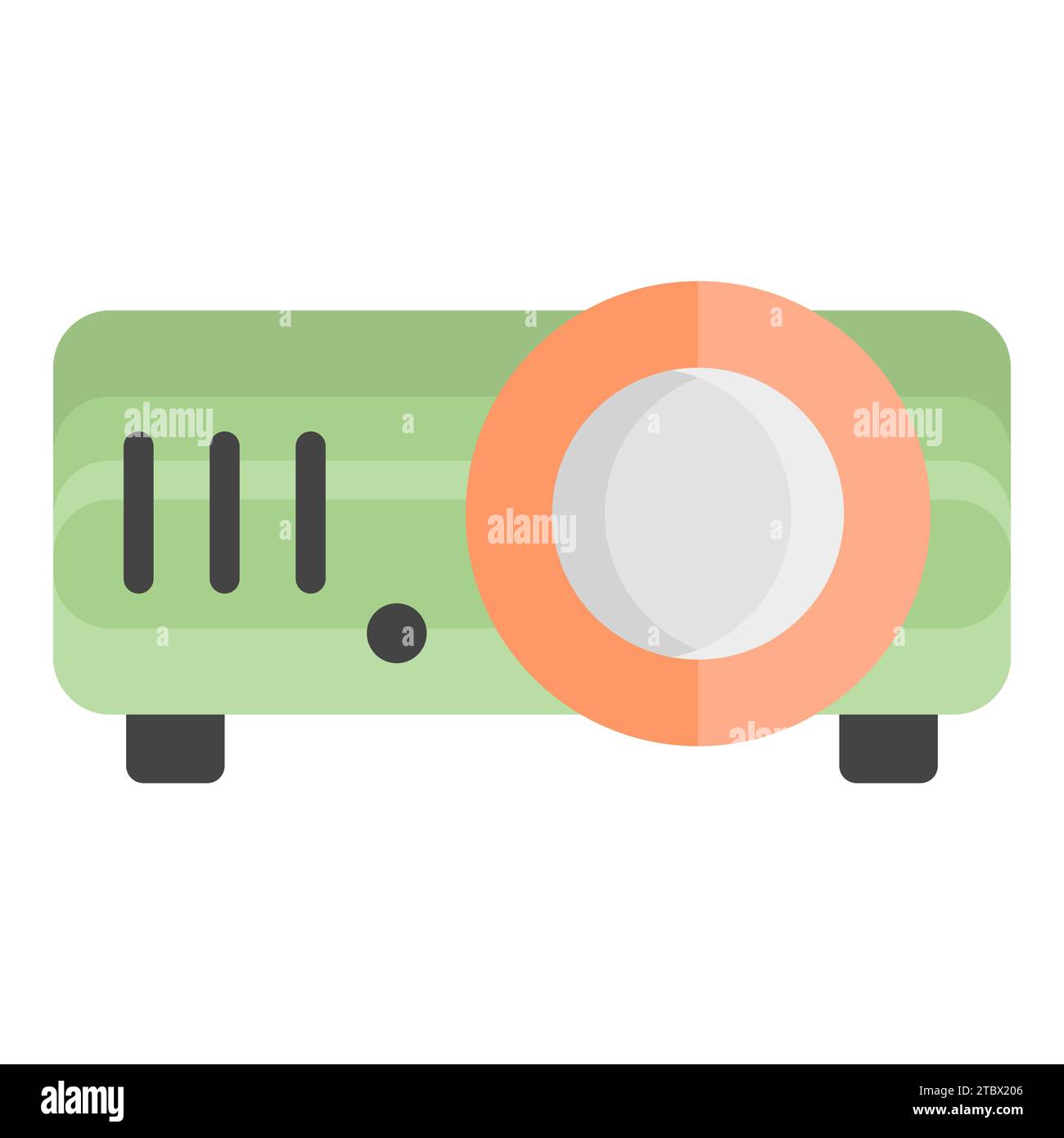 projector camera vector flat icon, school and education icon Stock Vector