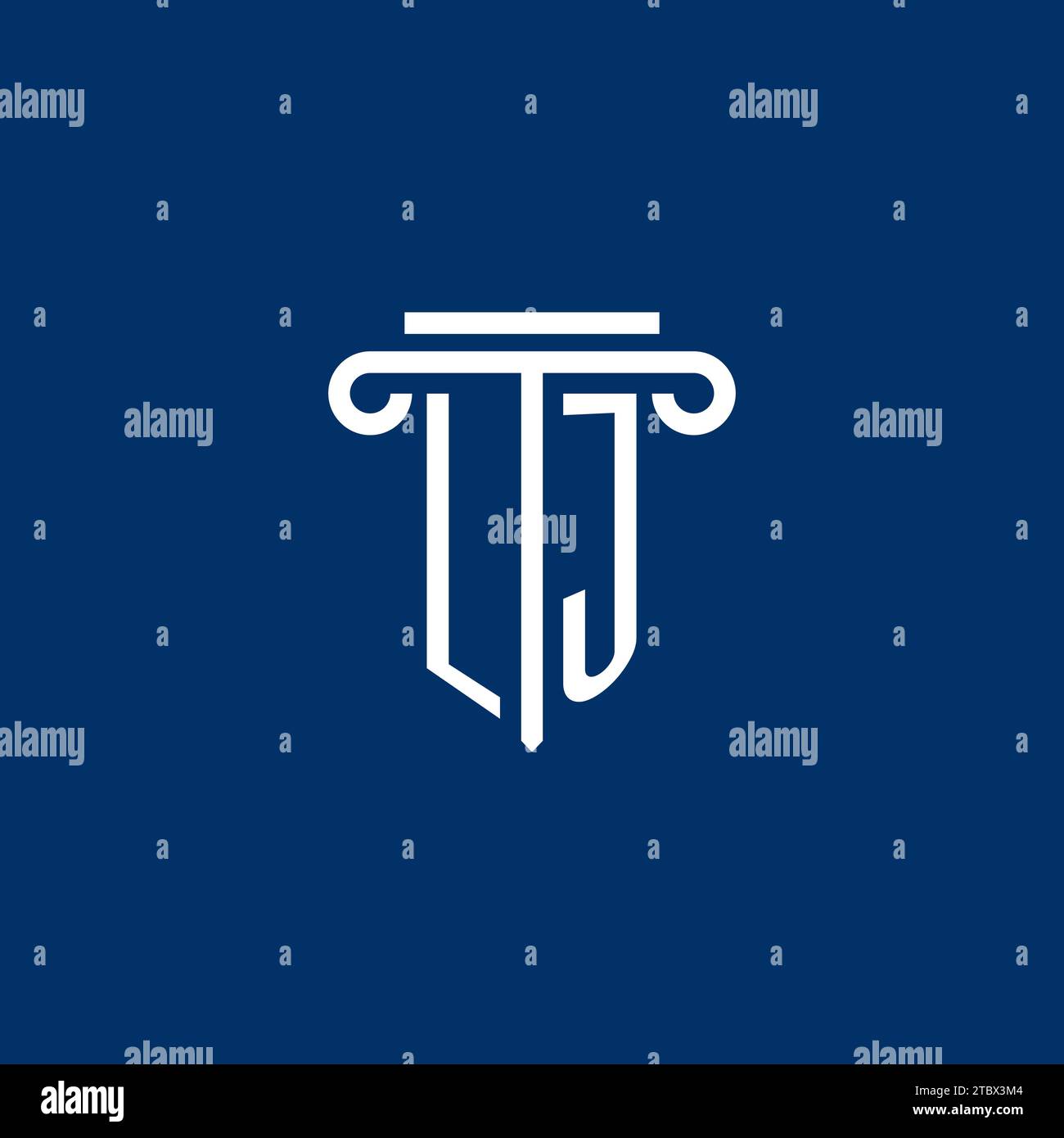 Letter lj logo Stock Vector Images - Alamy
