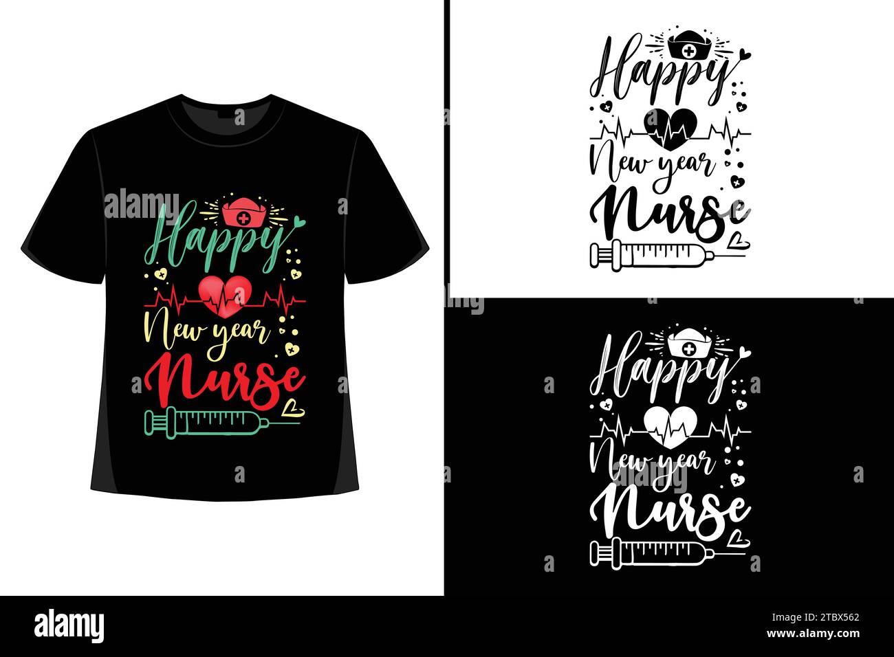 Happy New YearTshirt, Typography Vector, Tshirt Design Vector, Happy