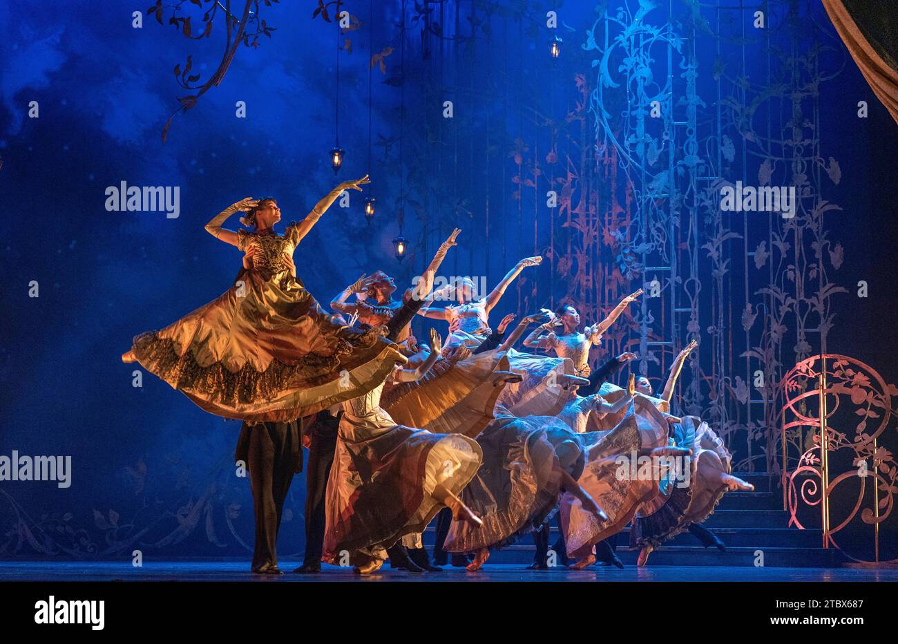 Dancers on stage during the dress run for Scottish Ballet's production