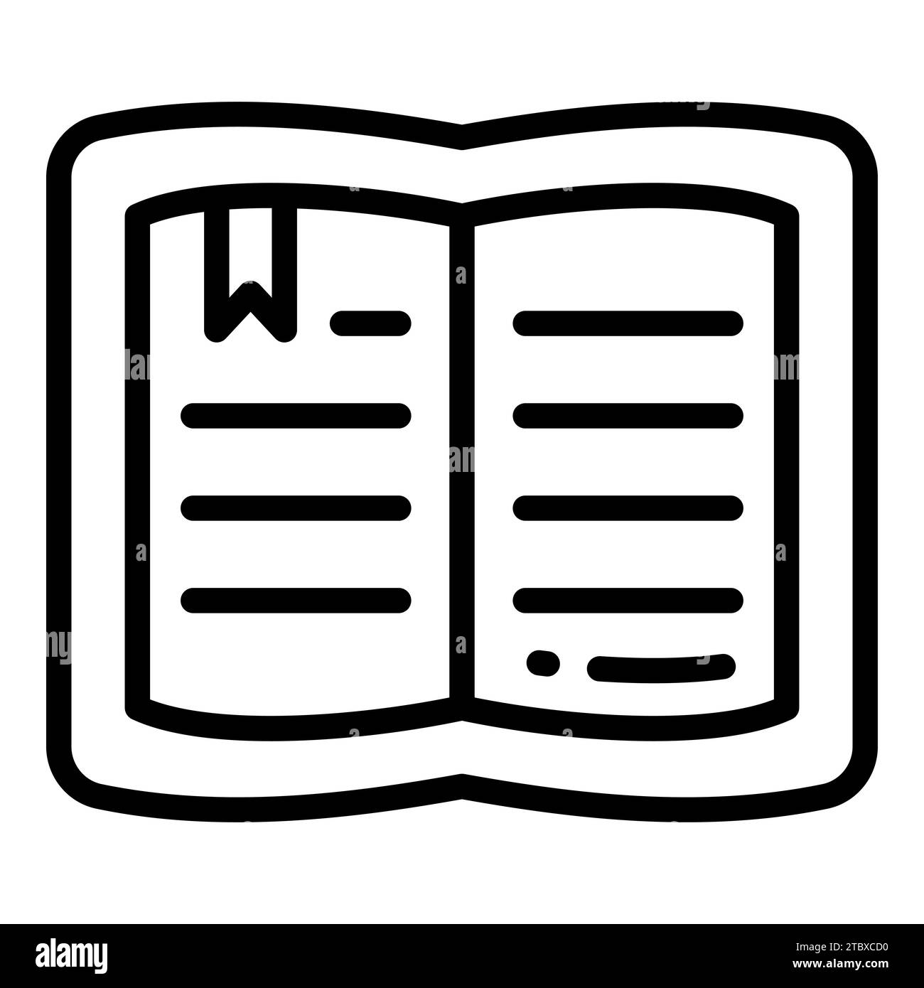 book vector line icon, school and education icon Stock Vector Image ...