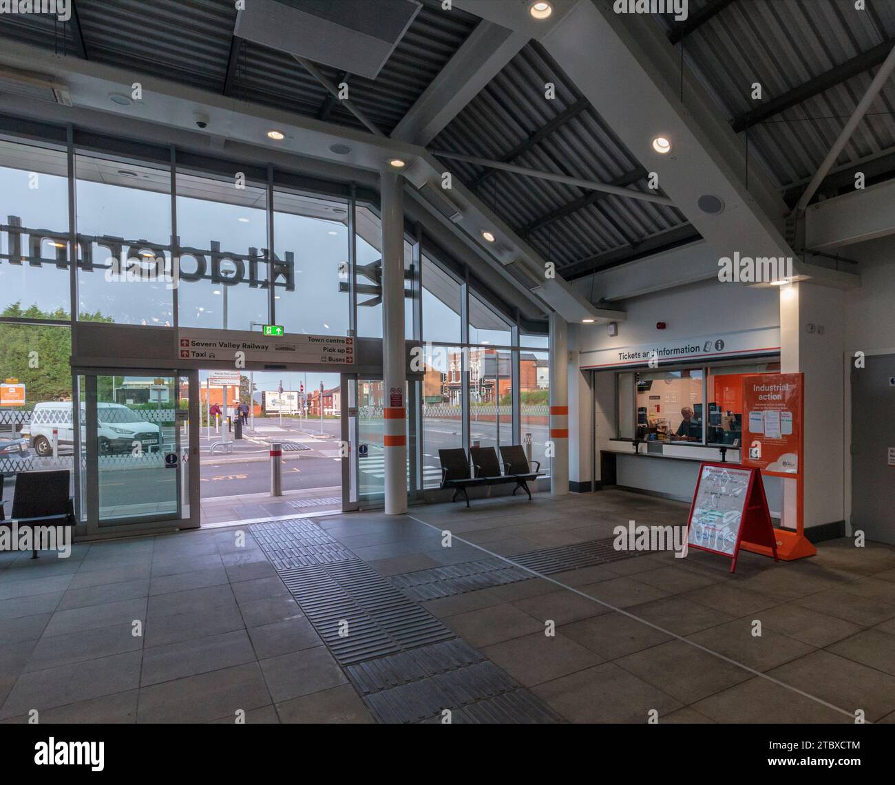 Kidderminster railway station ticket office and concourse, there were