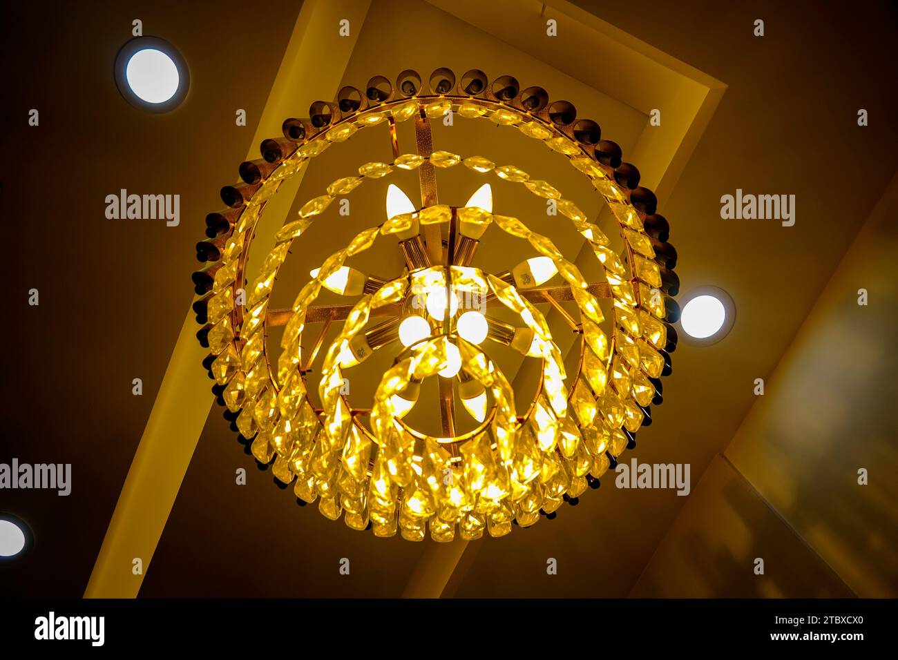 Interior lighting  is like a beautiful it make happynes Stock Photo