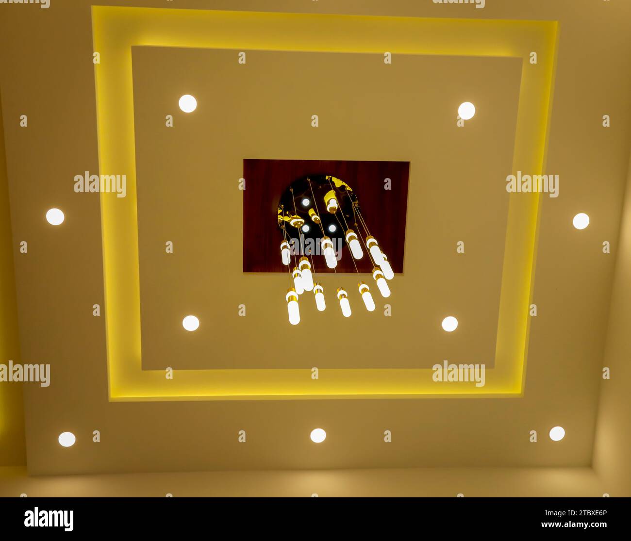 Interior lighting  is like a beautiful it make happynes Stock Photo