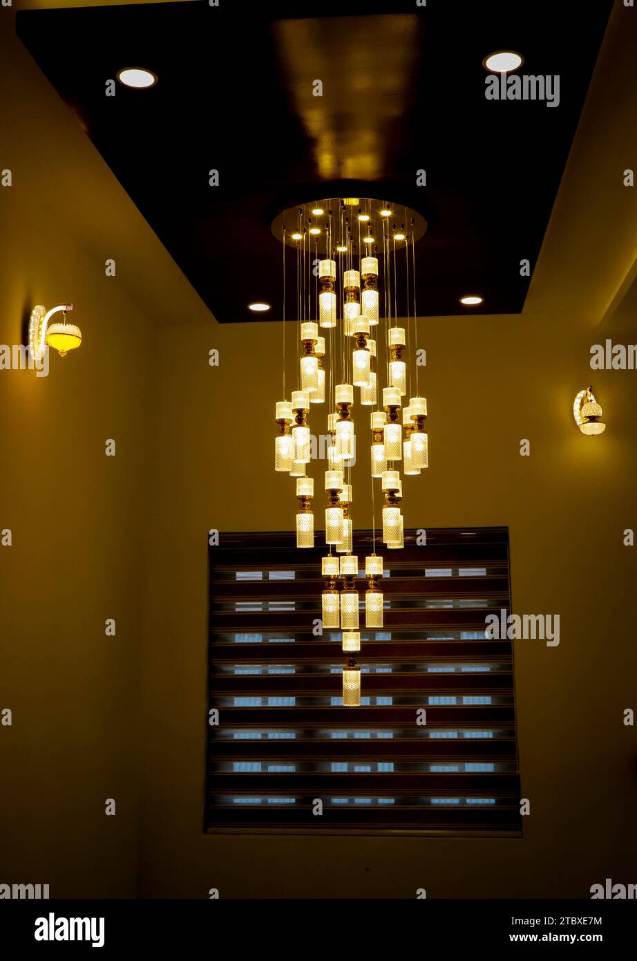 Interior lighting  is like a beautiful it make happynes Stock Photo