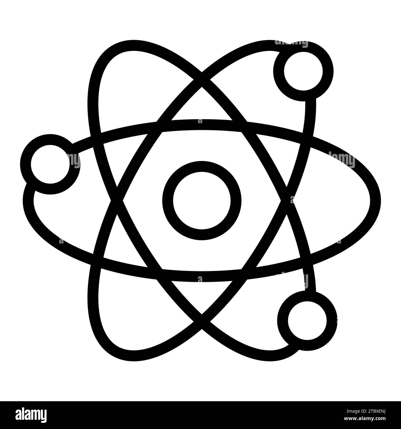 physics symbol vector line icon, school and education icon Stock Vector