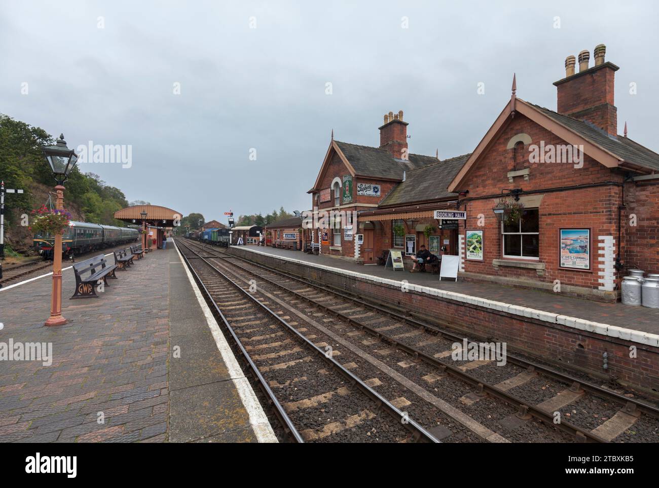 The restored Bewdley railway station on the preserved Severn Valley