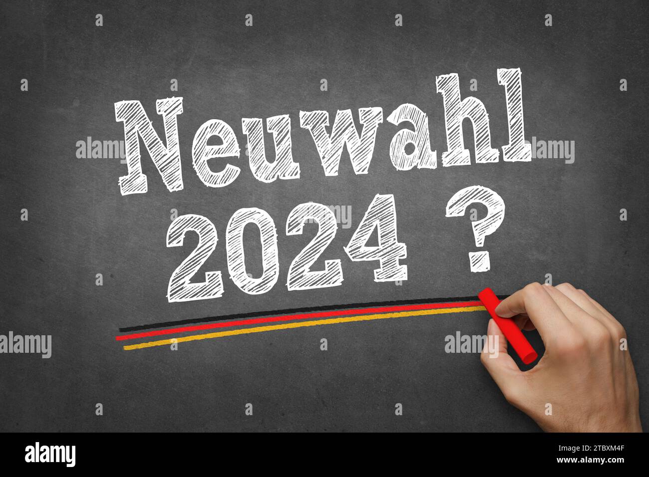 Neuwahlen 2024 Stock Photo