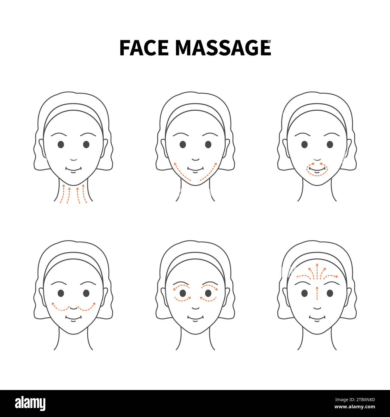 Face massage, conceptual illustration Stock Photo Alamy