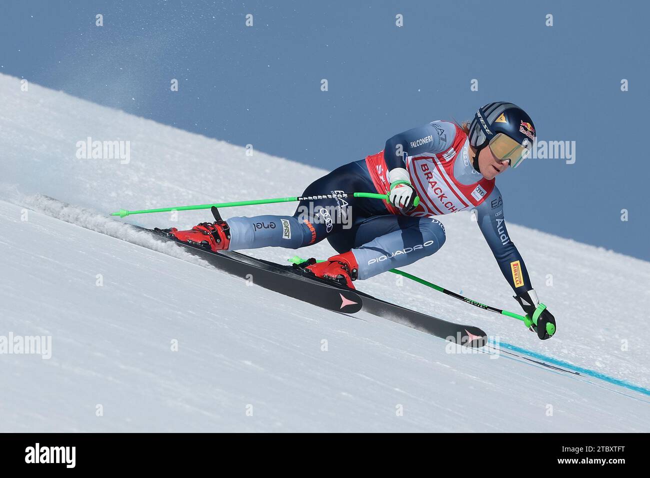 St.Moritz, Switzerland. 09th Dec, 2023. ALPINE SKIING - FIS WC 2023-2024 Women's World Cup DH Image shows: GOGGIA Sofia (ITA) - SECOND CLASSIFIED Credit: Independent Photo Agency/Alamy Live News Stock Photo