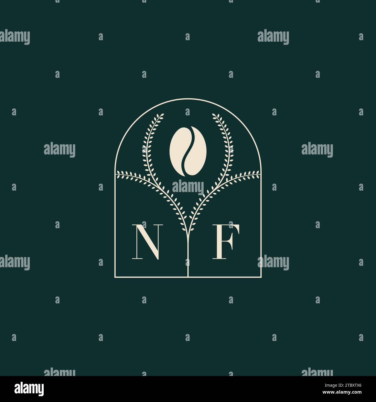 Nf letters Stock Vector Images - Alamy