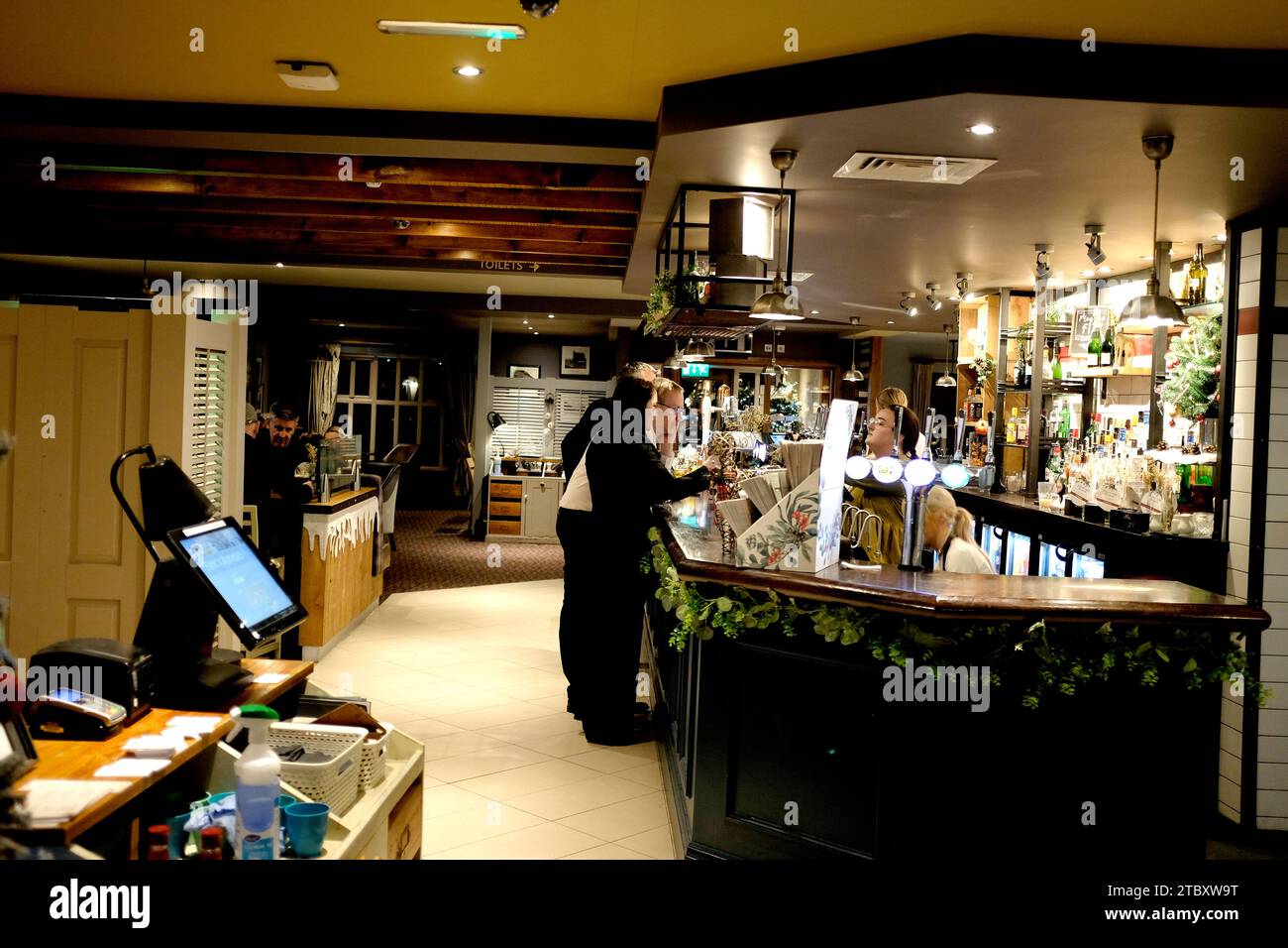 gunpowder mill pub /restaurant, selling road,faversham,kent,uk december 2023 Stock Photo