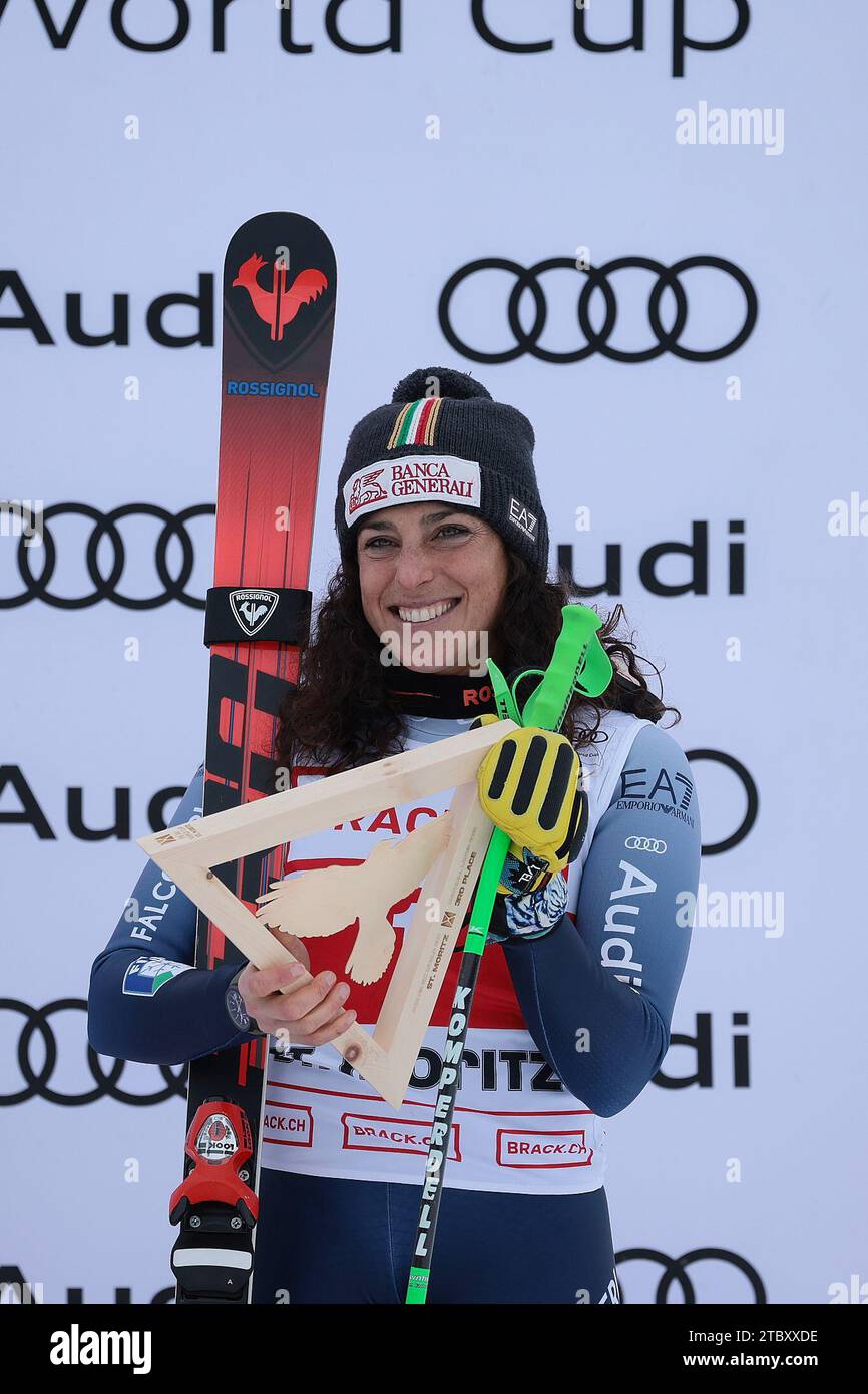 St.Moritz, Switzerland. 09th Dec, 2023. ALPINE SKIING - FIS WC 2023-2024 Women's World Cup DH Image shows: BRIGNONE Federica (ITA) - 3rd CLASSIFIED Credit: Independent Photo Agency/Alamy Live News Stock Photo