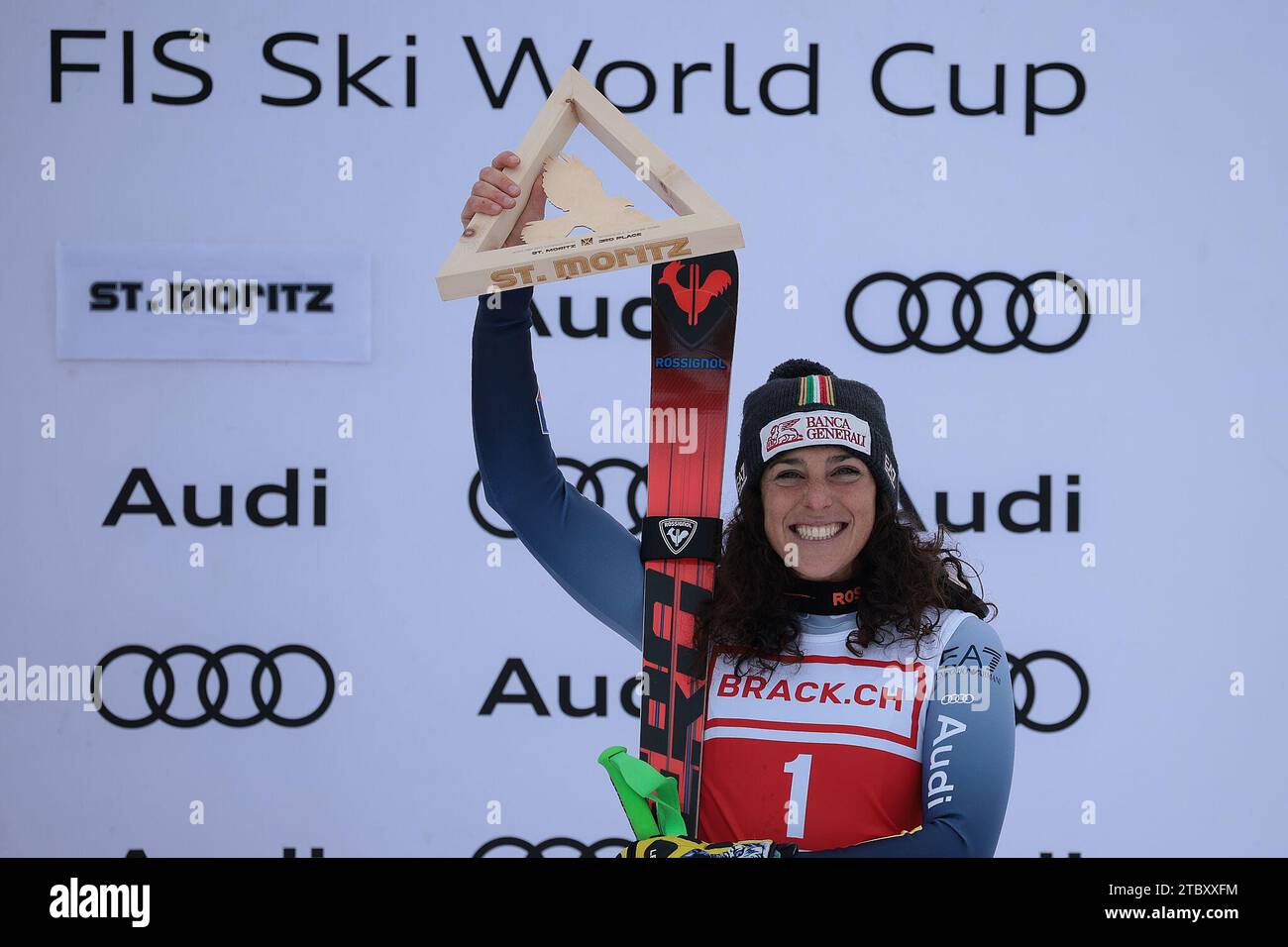 St.Moritz, Switzerland. 09th Dec, 2023. ALPINE SKIING - FIS WC 2023-2024 Women's World Cup DH Image shows: BRIGNONE Federica (ITA) - 3rd CLASSIFIED Credit: Independent Photo Agency/Alamy Live News Stock Photo