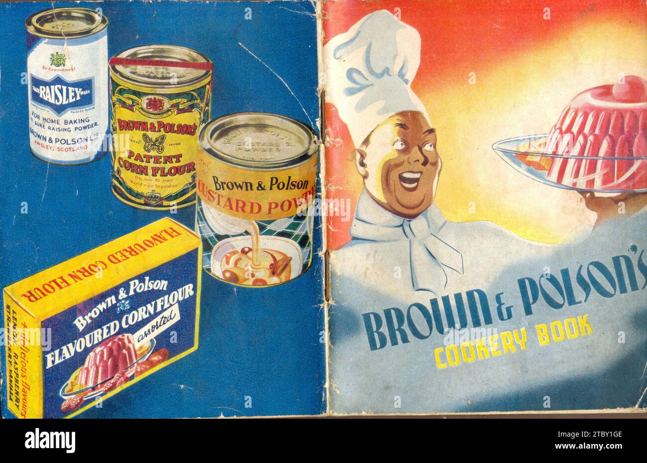 Brown & Polson's Cookery Book of Indian Recipes circa 1910 Stock Photo