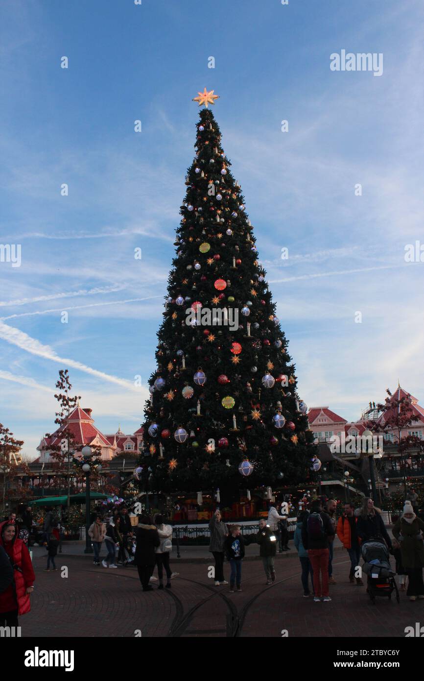 Christmas at Disney Paris Stock Photo