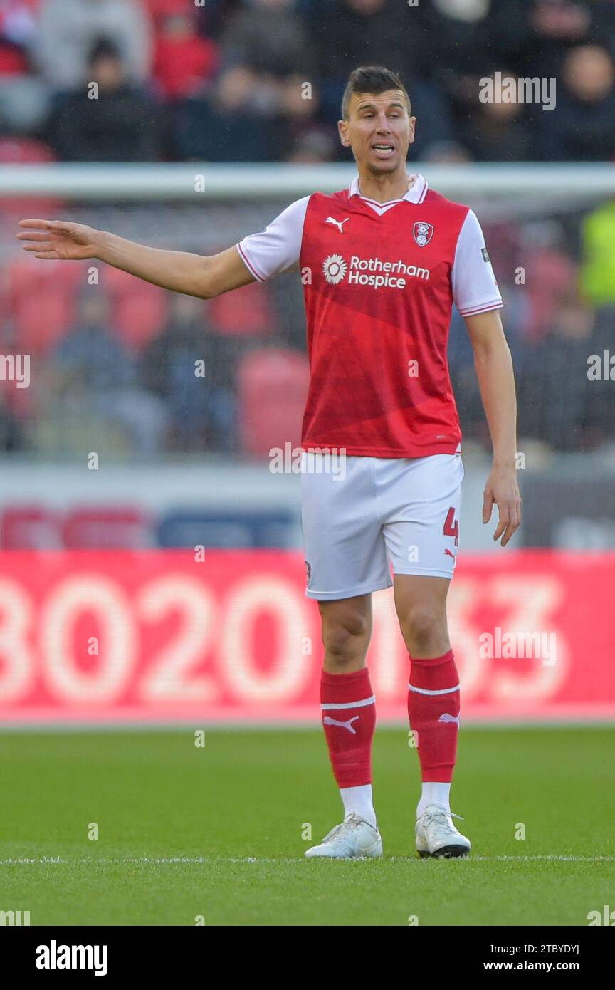 Daniel Ayala #4 of Rotherham United during the Sky Bet Championship ...