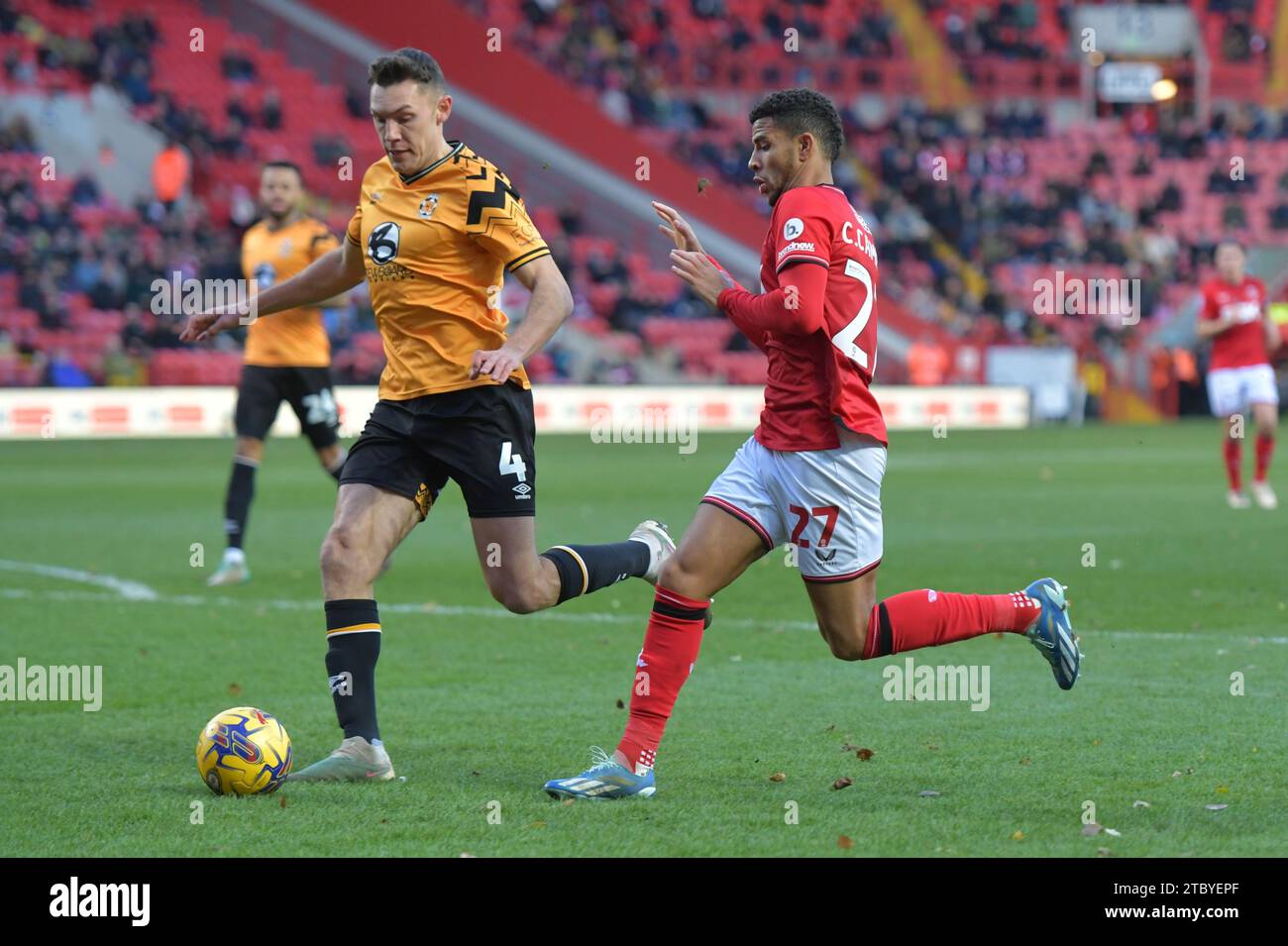 London, England. 9th Dec 2023. Chem Campbell of Charlton Athletic and