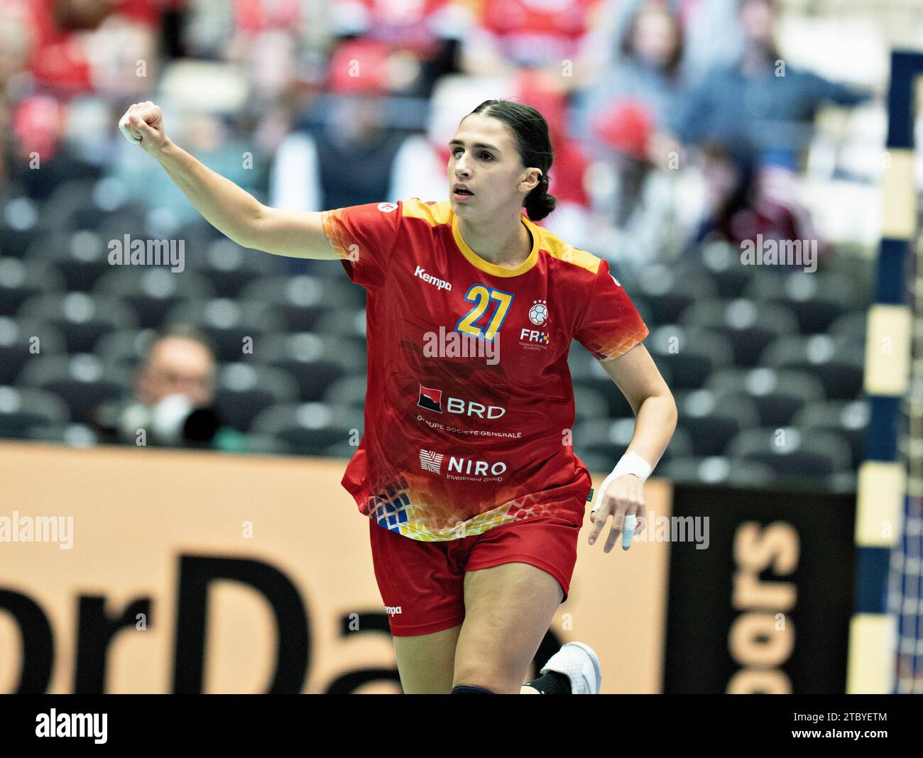 LorenaGabriela Ostase from Romania (27) jubilates during the IHF World