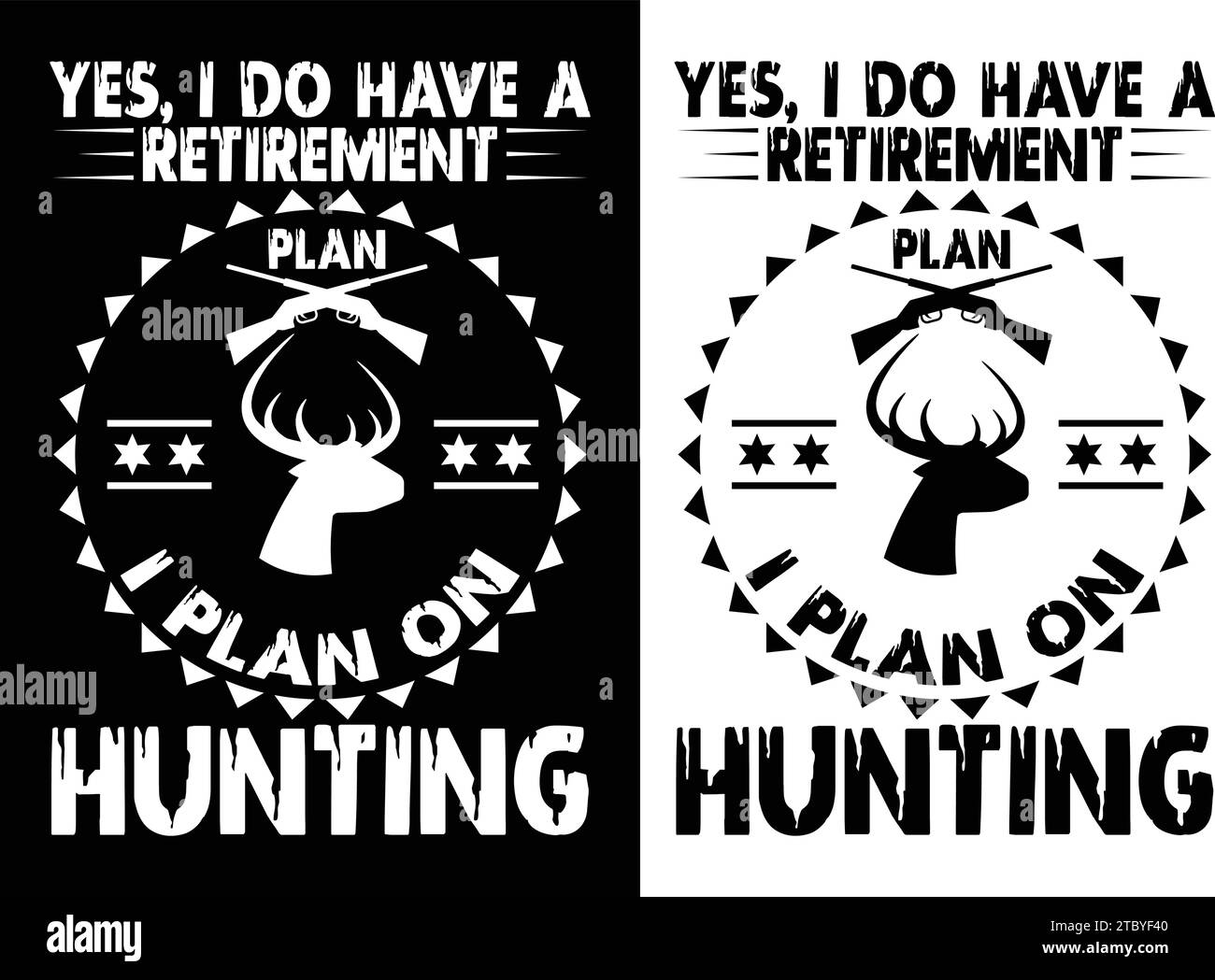 hunting tshirt design vector file, eps Stock Vector