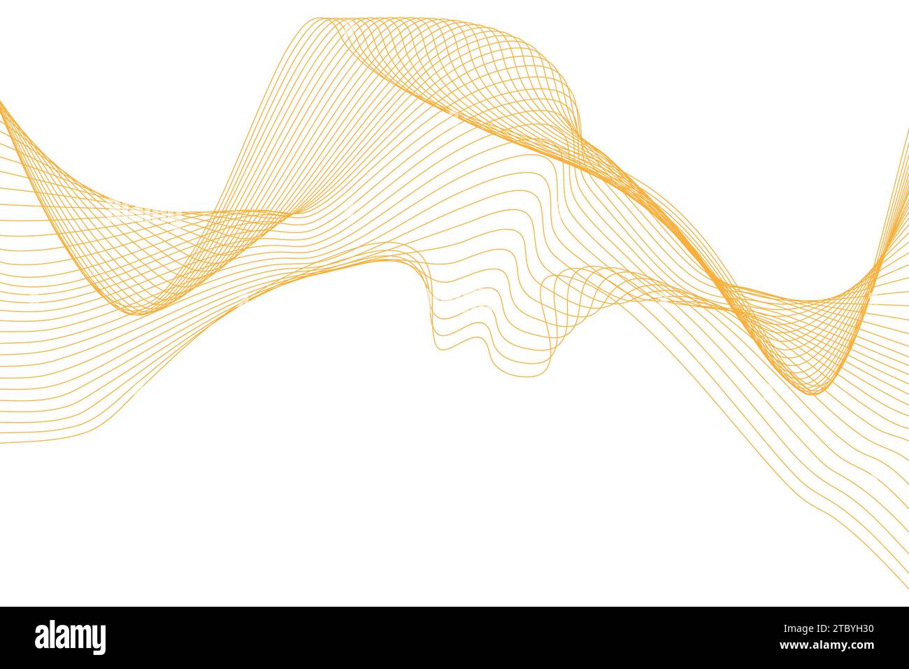 Abstract smooth gradient flowing wave lines background. Stock Vector