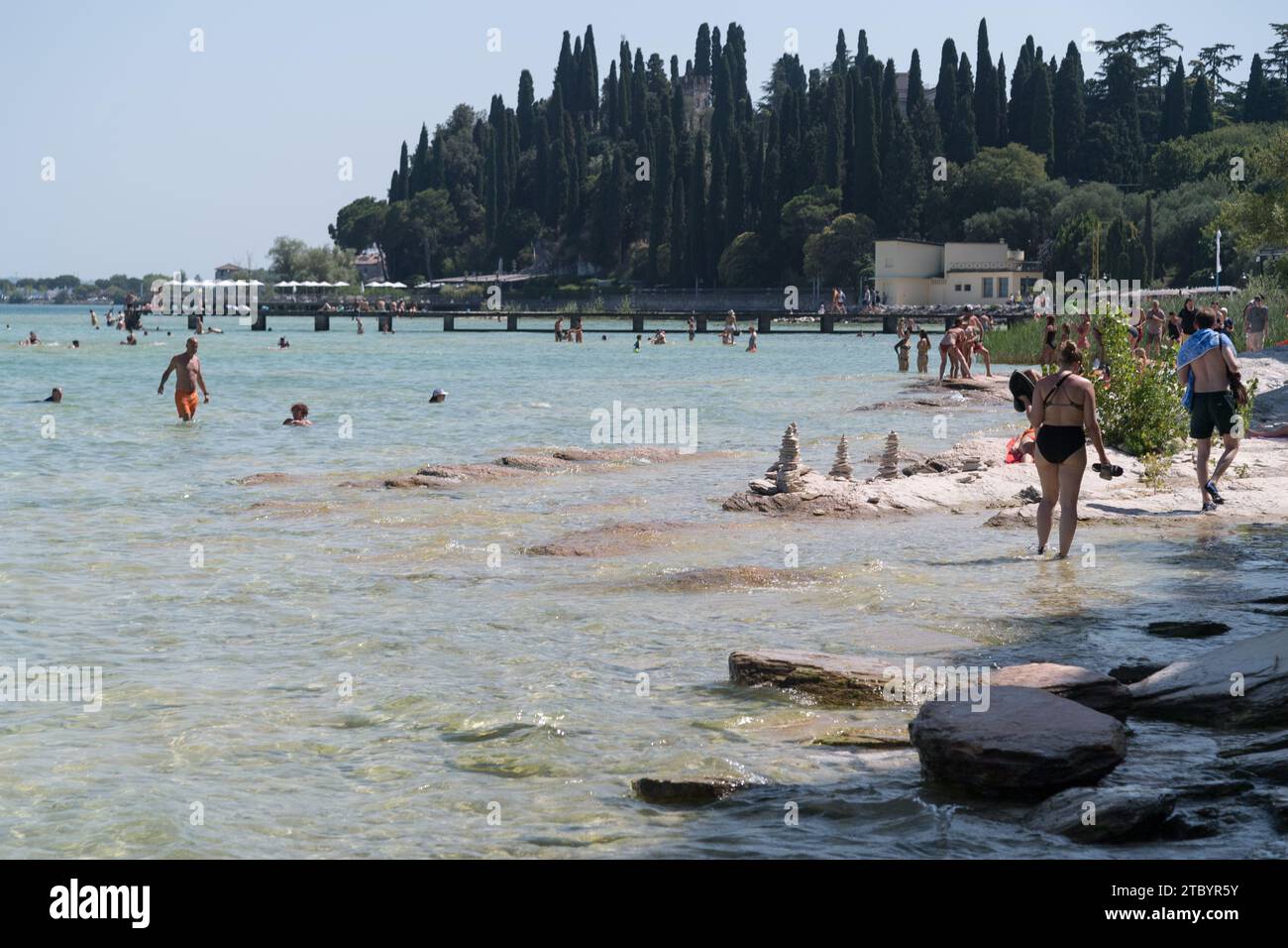 Spiaggia Lido delle Bionde by Lago di Garda (Lake Garda) in Sirmione