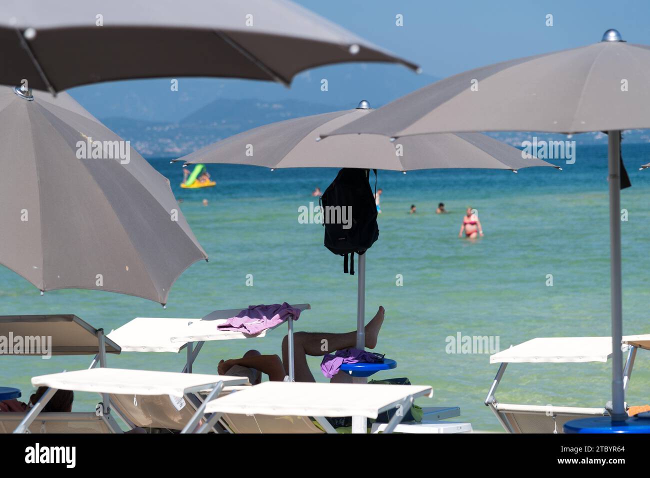 Spiaggia Lido delle Bionde by Lago di Garda (Lake Garda) in Sirmione