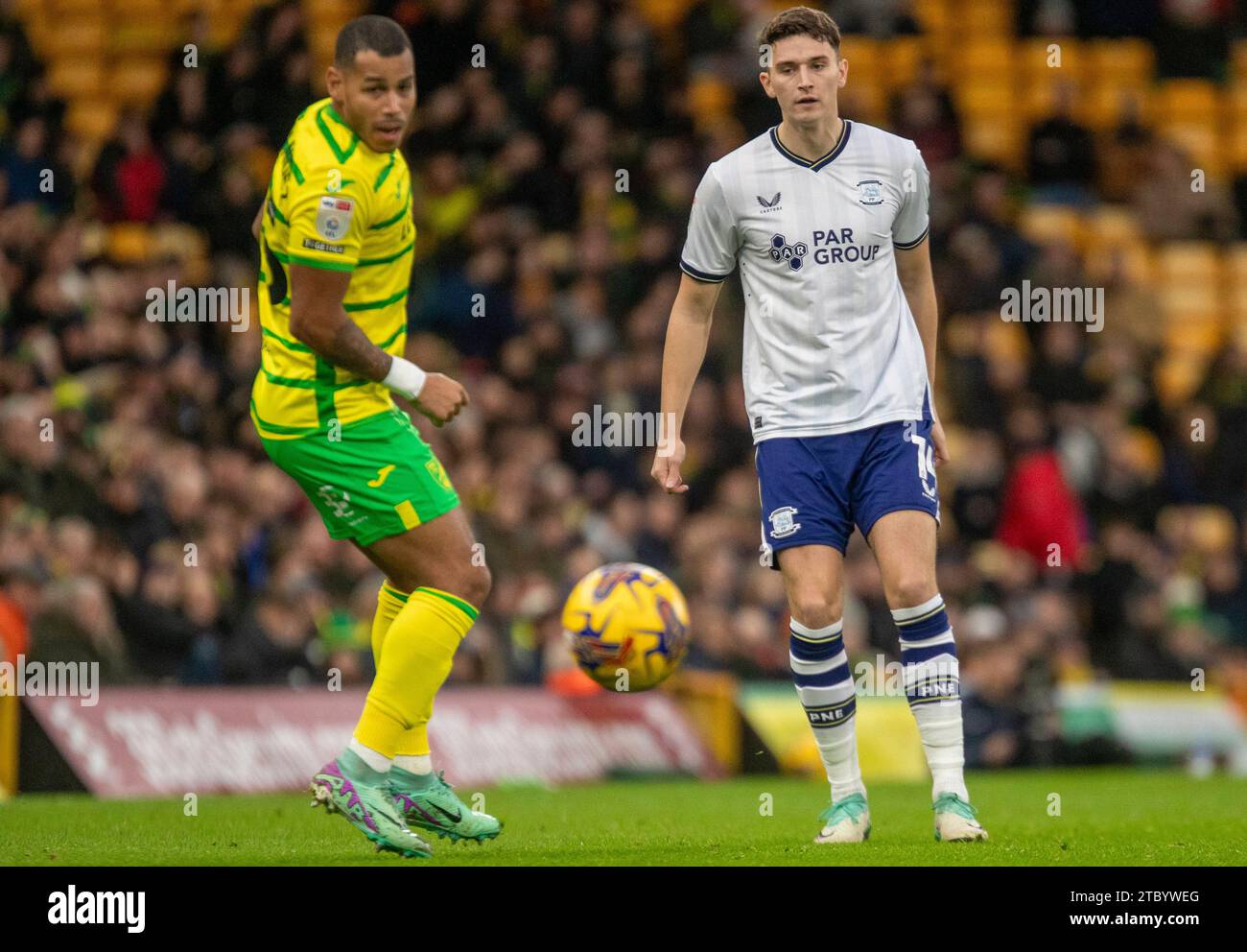 Norwich, UK. 9th Dec 2023. during the Sky Bet Championship match between Norwich City and Preston North End at Carrow Road, Norwich on Saturday 9th December 2023. (Photo: David Watts | MI News) Credit: MI News & Sport /Alamy Live News Stock Photo