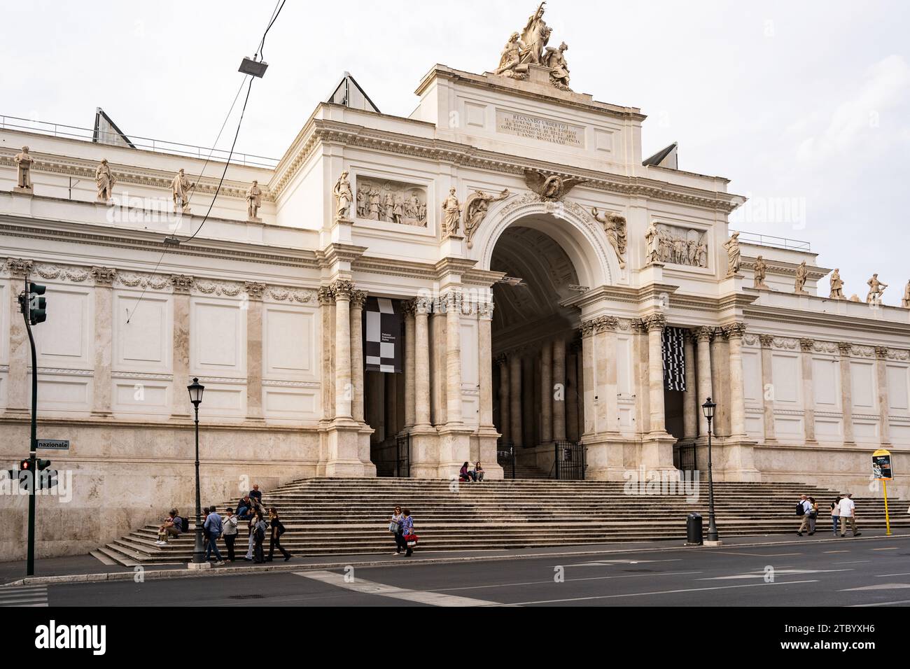 Rome, Italy - October 10, 2023: View Of The Palazzo Delle Esposizioni ...