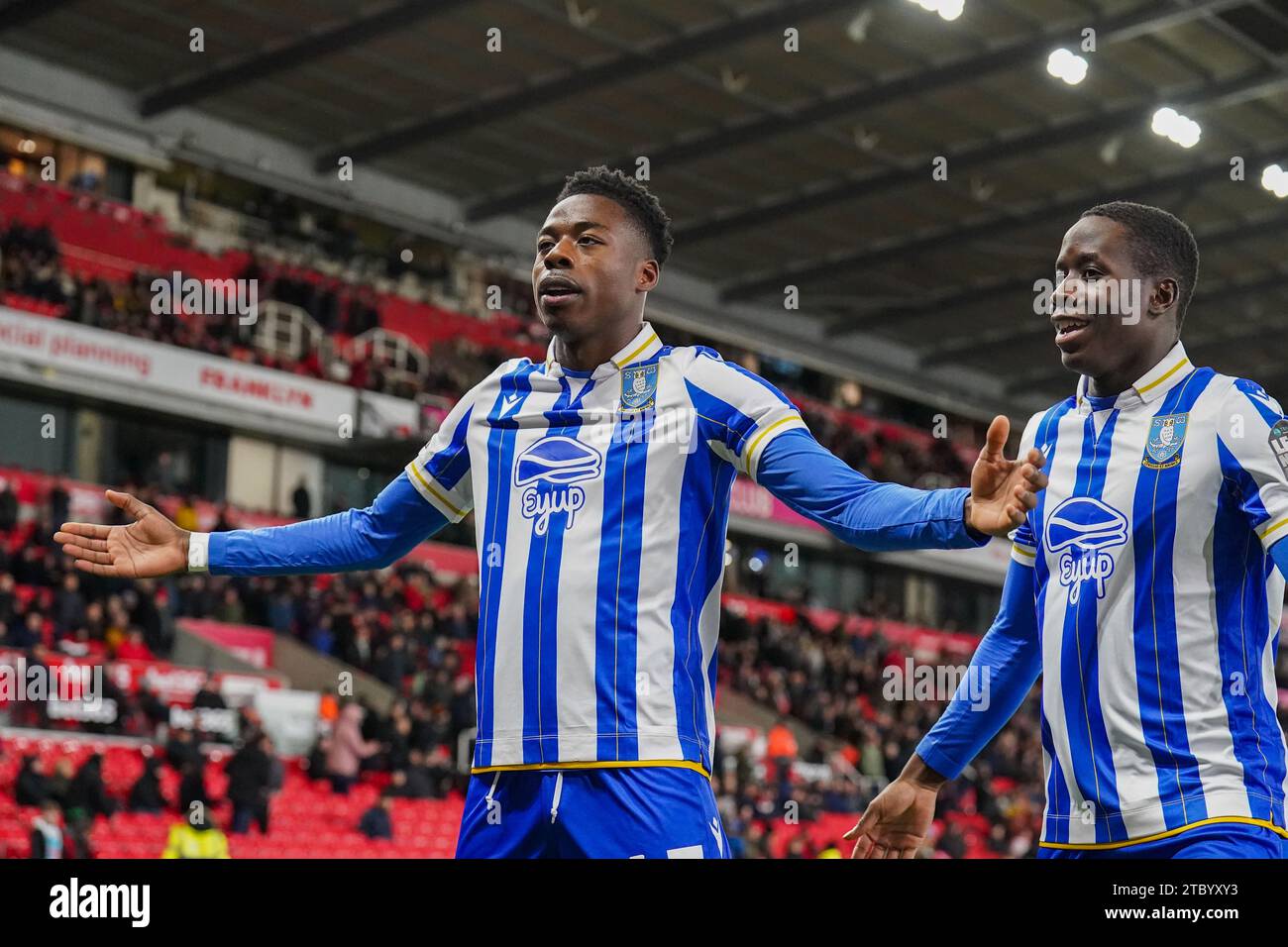 Stoke On Trent, UK. 09th Dec, 2023. Sheffield Wednesday Forward Anthony ...