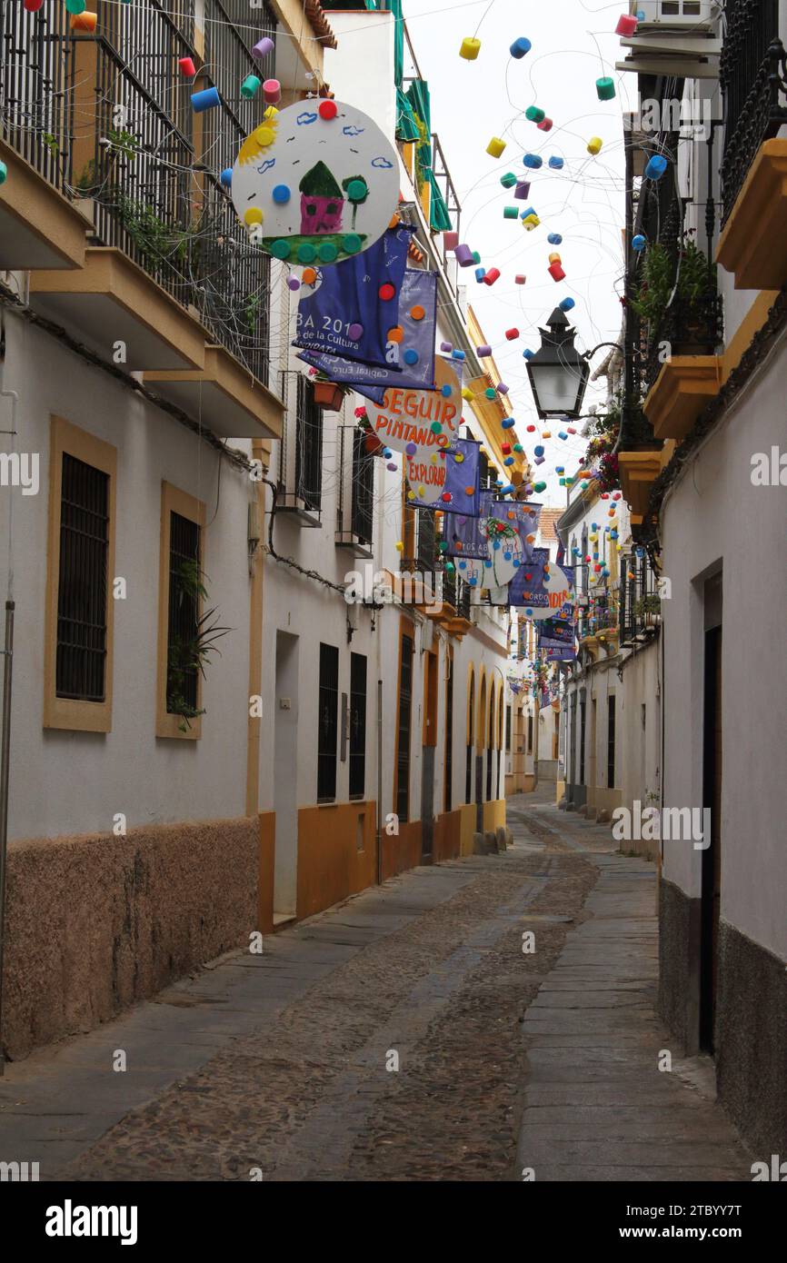 Moments on Cordoba streets in the historic centre Stock Photo