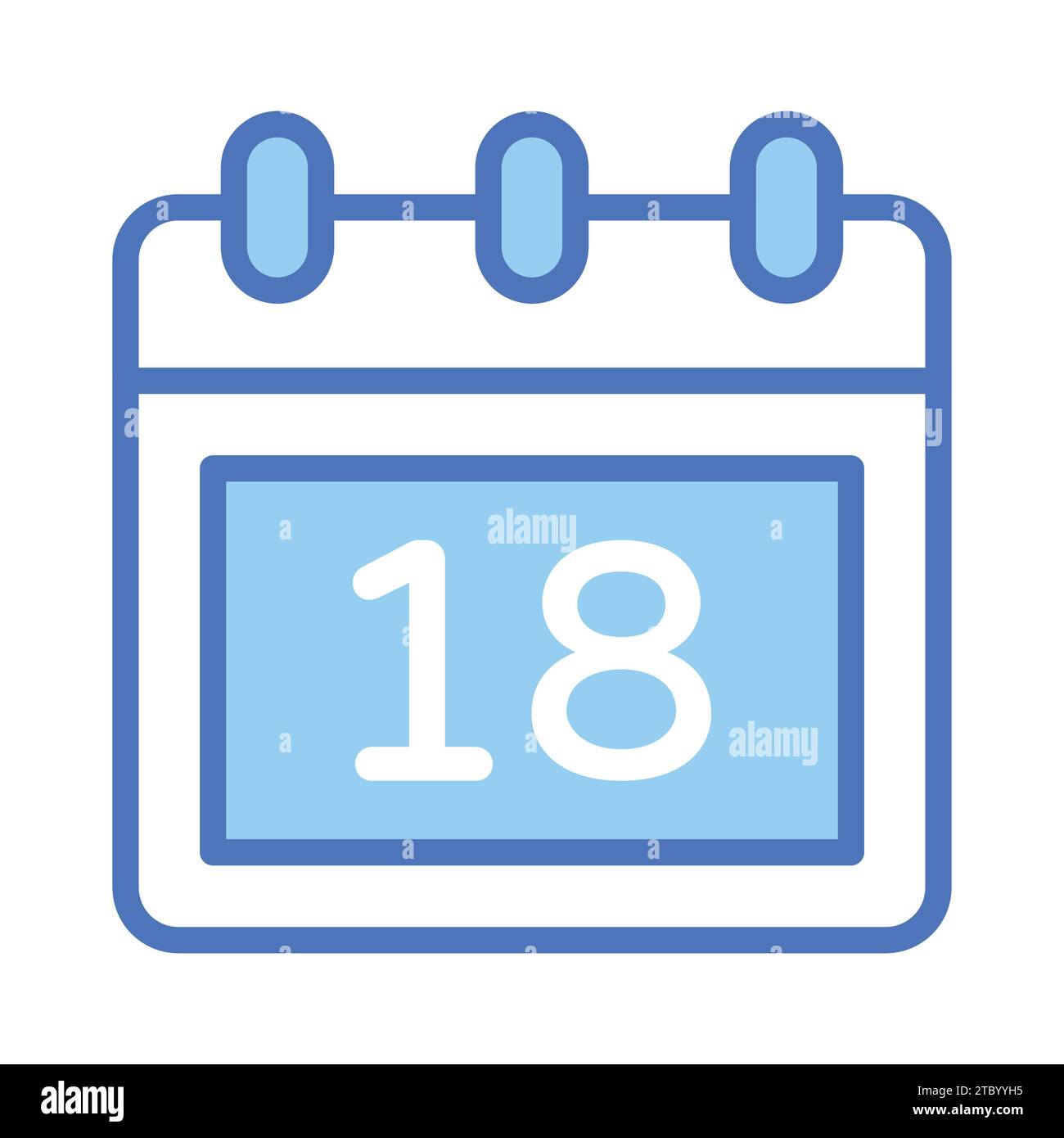 Check this beautifully designed vector of calendar, premium icon of planner. Stock Vector