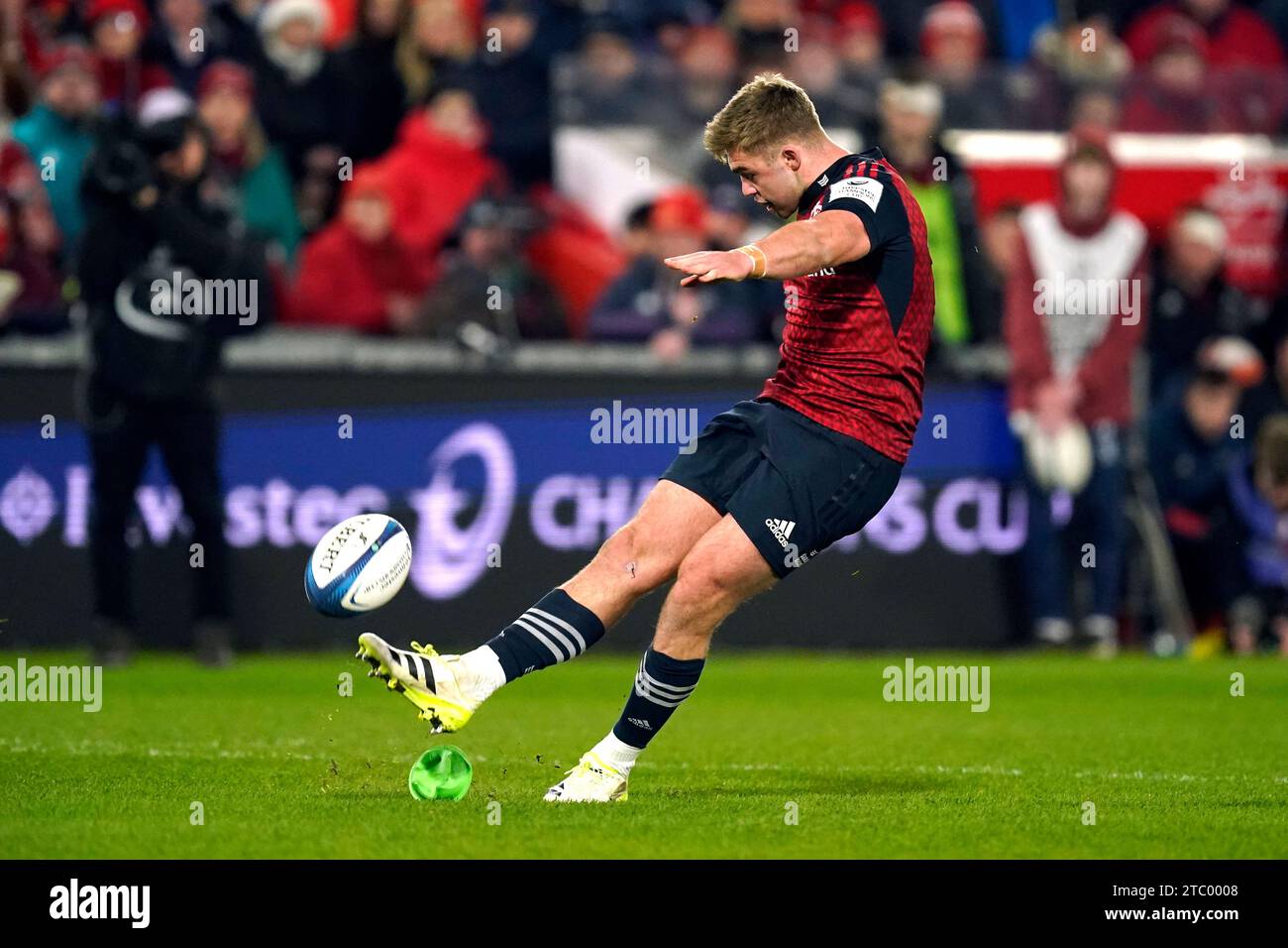 Munster's Jack Crowley Scores His Side's First Conversion Of The Game ...