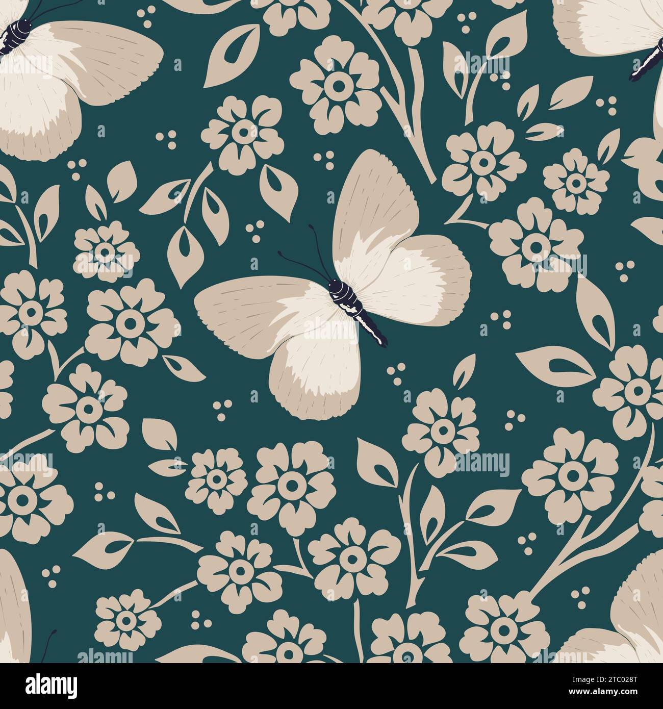 Vector flower seamless pattern element. Elegant texture for backgrounds ...
