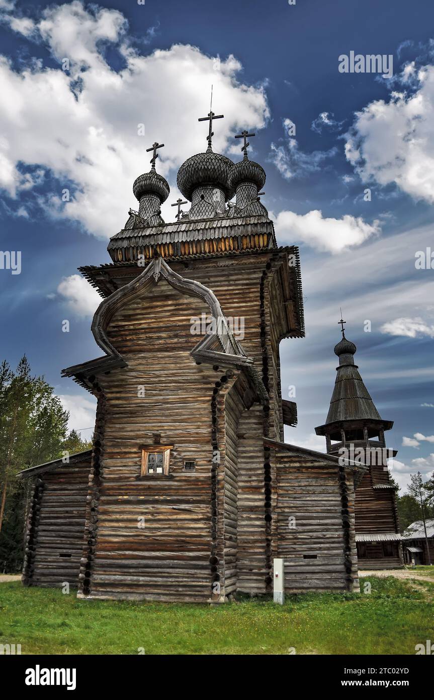 Church of the ascension, 1669. Arkhangelsk region, Onega district, Kosherica volost, the village of Kushereka. Stock Photo