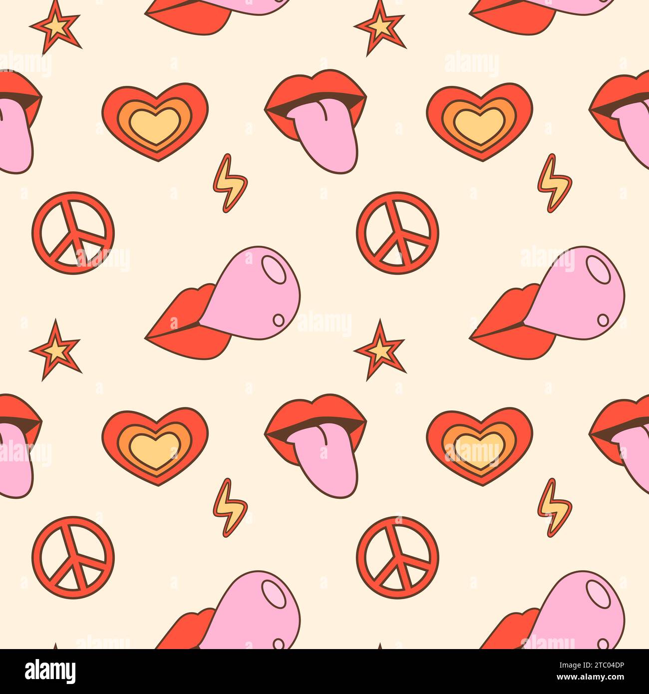 Mouth with tongue sticking out, lips blowing pink bubble gum, peace