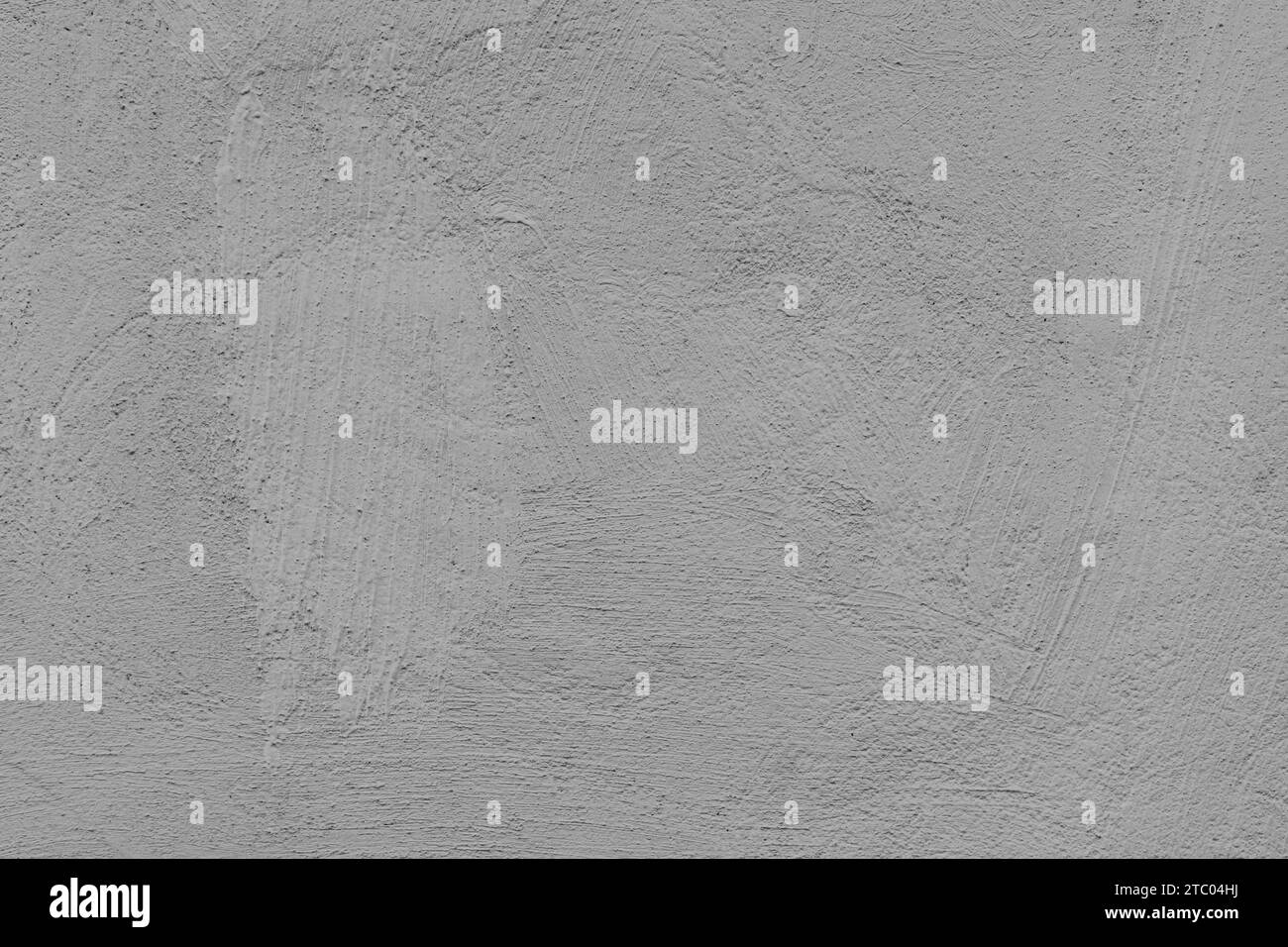Old stucco plaster surface, brushstroke background, close up grunge texture of gray painted cement, concrete wall texture. Wallpaper, backdrop, archit Stock Photo