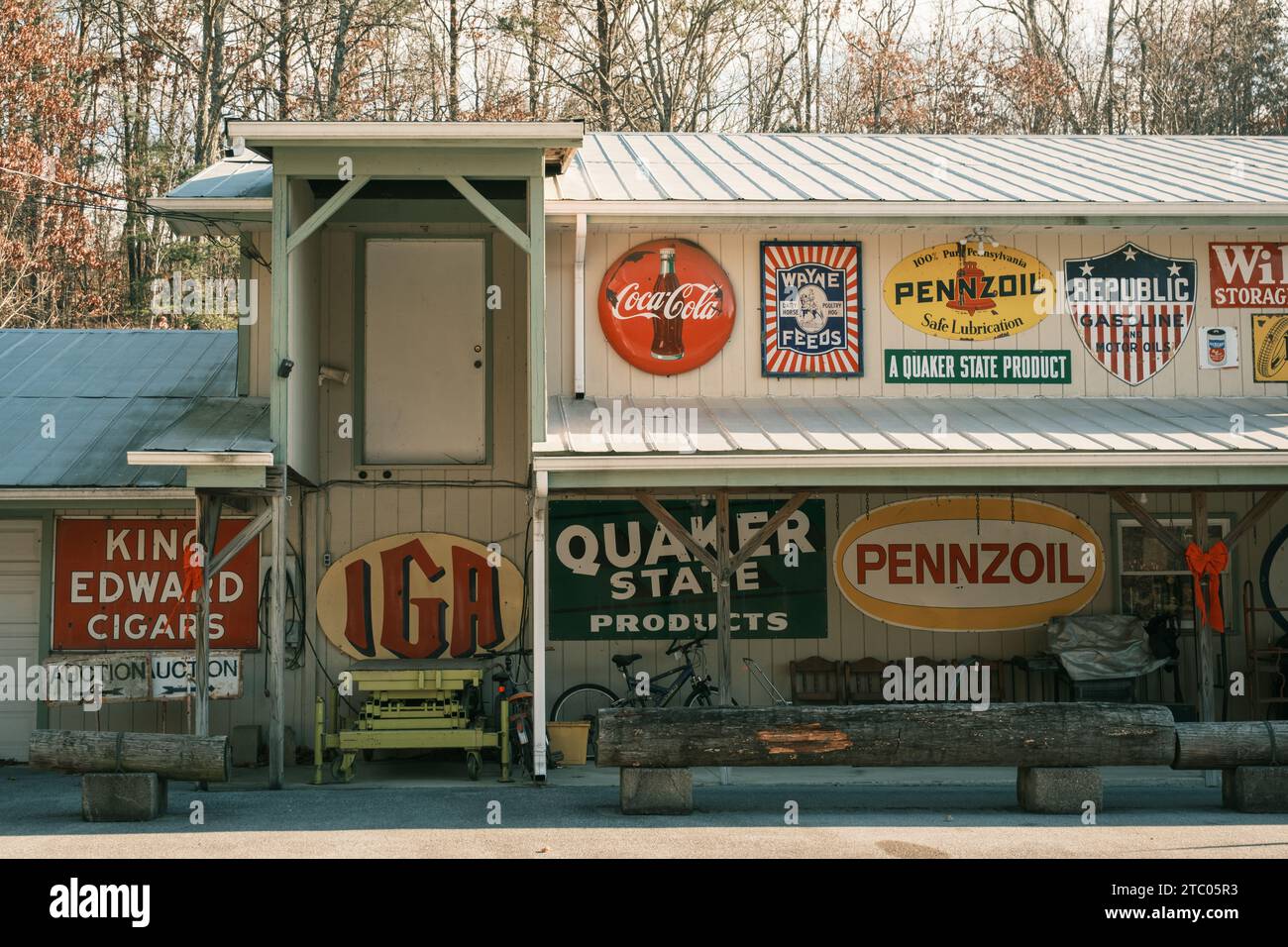Vintage sign at Youngbloods Antiques, Berkeley Springs, West Virginia
