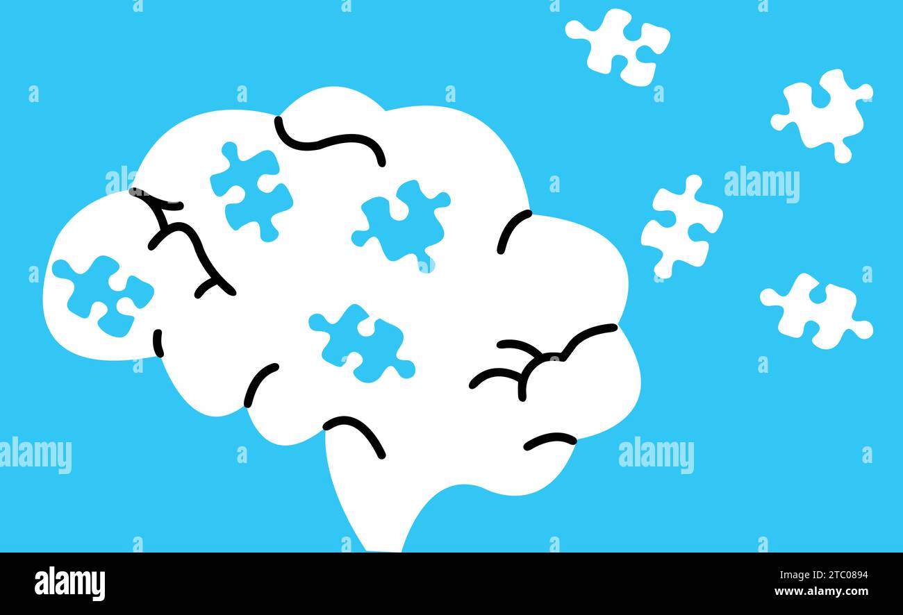 Memory Loss Alzheimers Dementia Forgetfulness Puzzle Brain