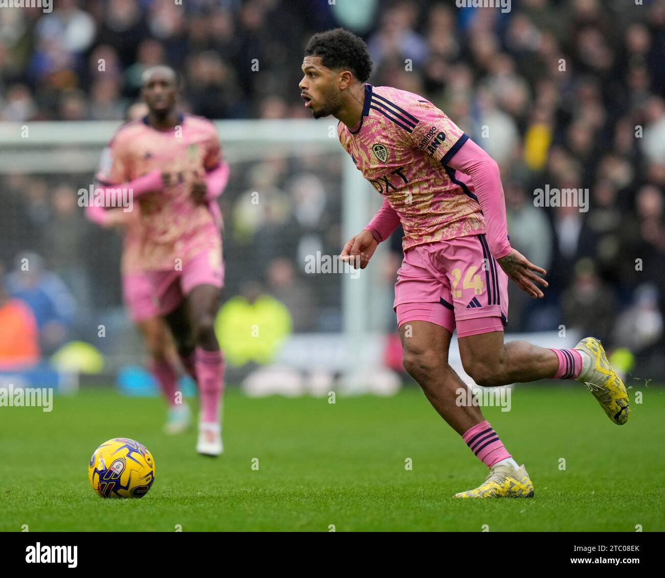 Georgina Rutter #24 of Leeds United during the Sky Bet Championship match Blackburn Rovers vs Leeds United at Ewood Park, Blackburn, United Kingdom, 9th December 2023  (Photo by Steve Flynn/News Images) Stock Photo