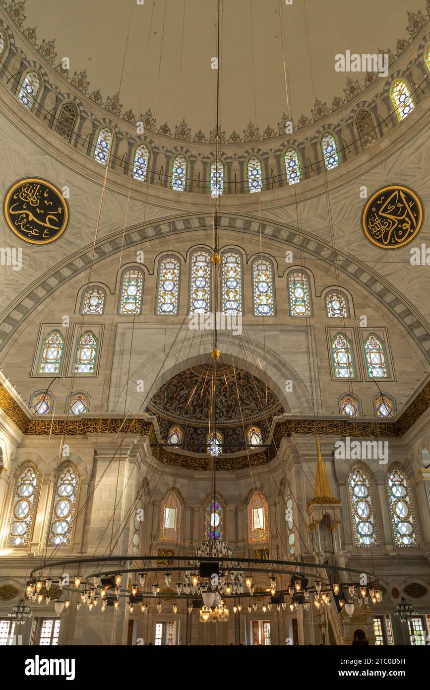 Interior architecture design of the Mosque , islamic background historical mosque. High quality photo Stock Photo