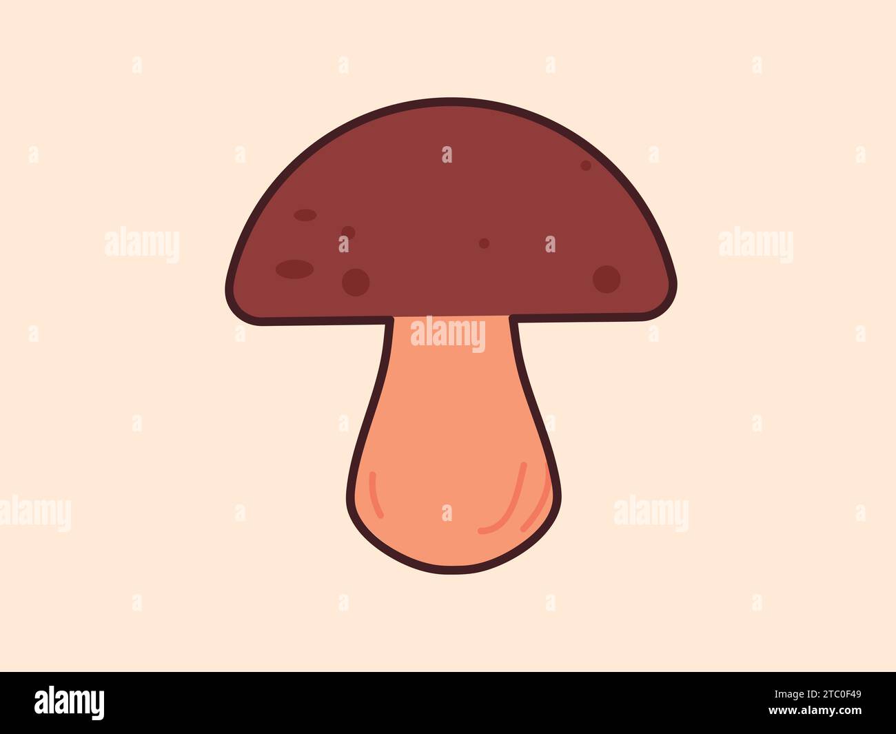 Musrooms cartoon vector illustrations art Stock Vector